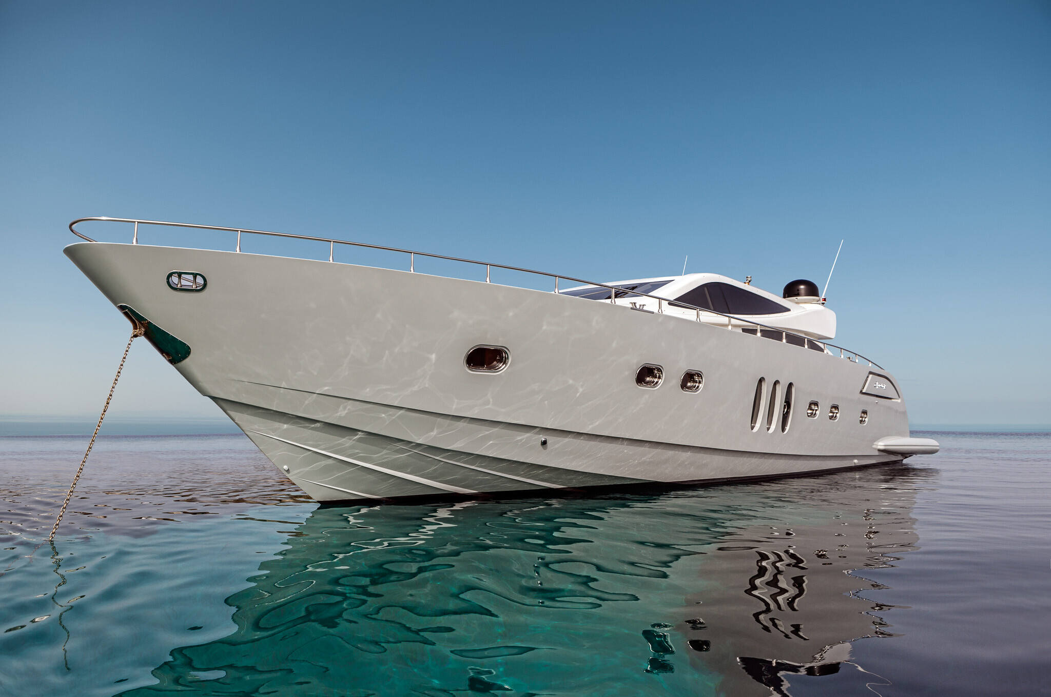 Aboard CORNELIA a 73ft (22.38m) luxury motor yacht for Charter available with Fraser Yachts, built by ALFAMARINE in 2007