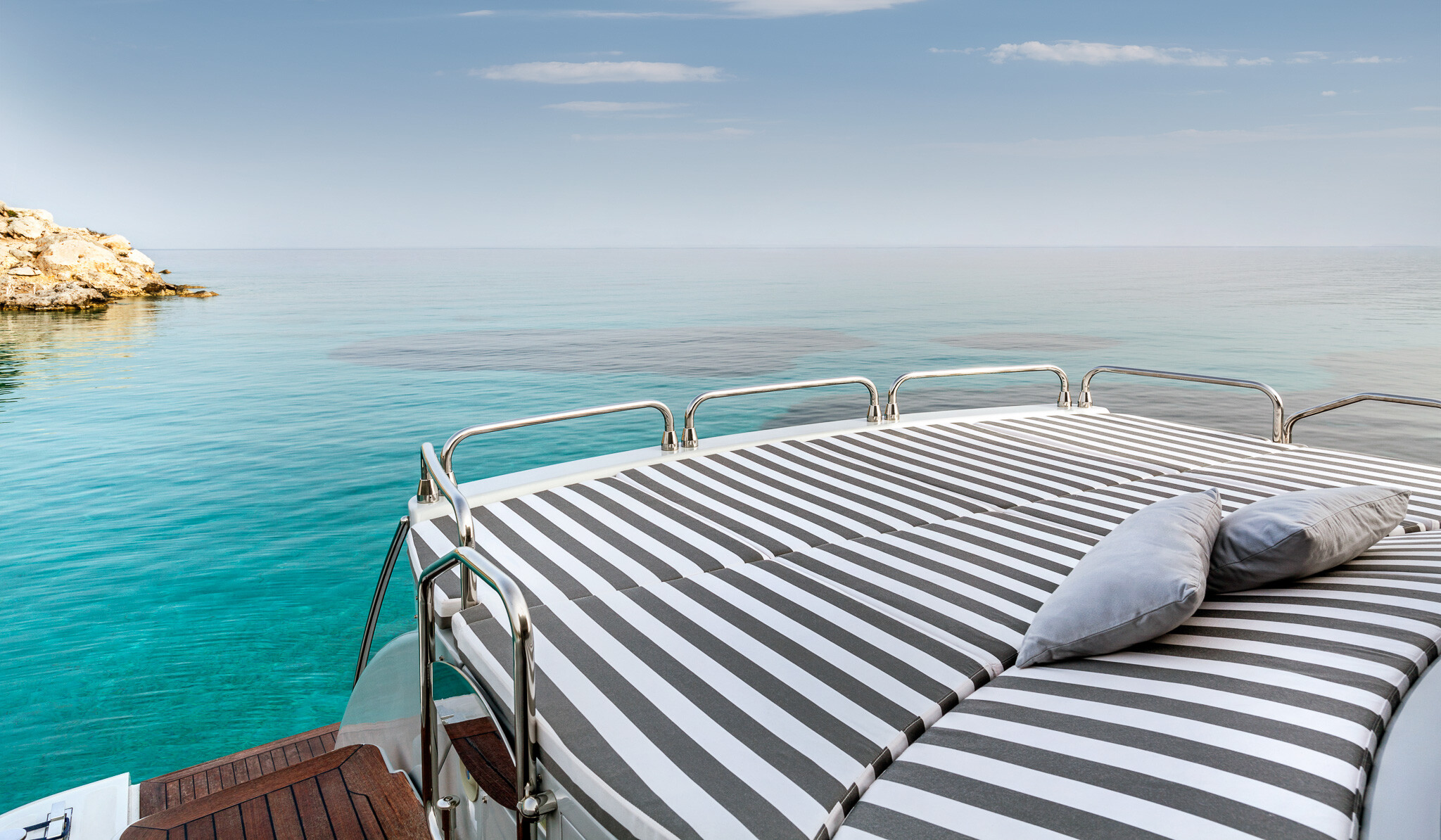 Aboard CORNELIA a 73ft (22.38m) luxury motor yacht for Charter available with Fraser Yachts, built by ALFAMARINE in 2007