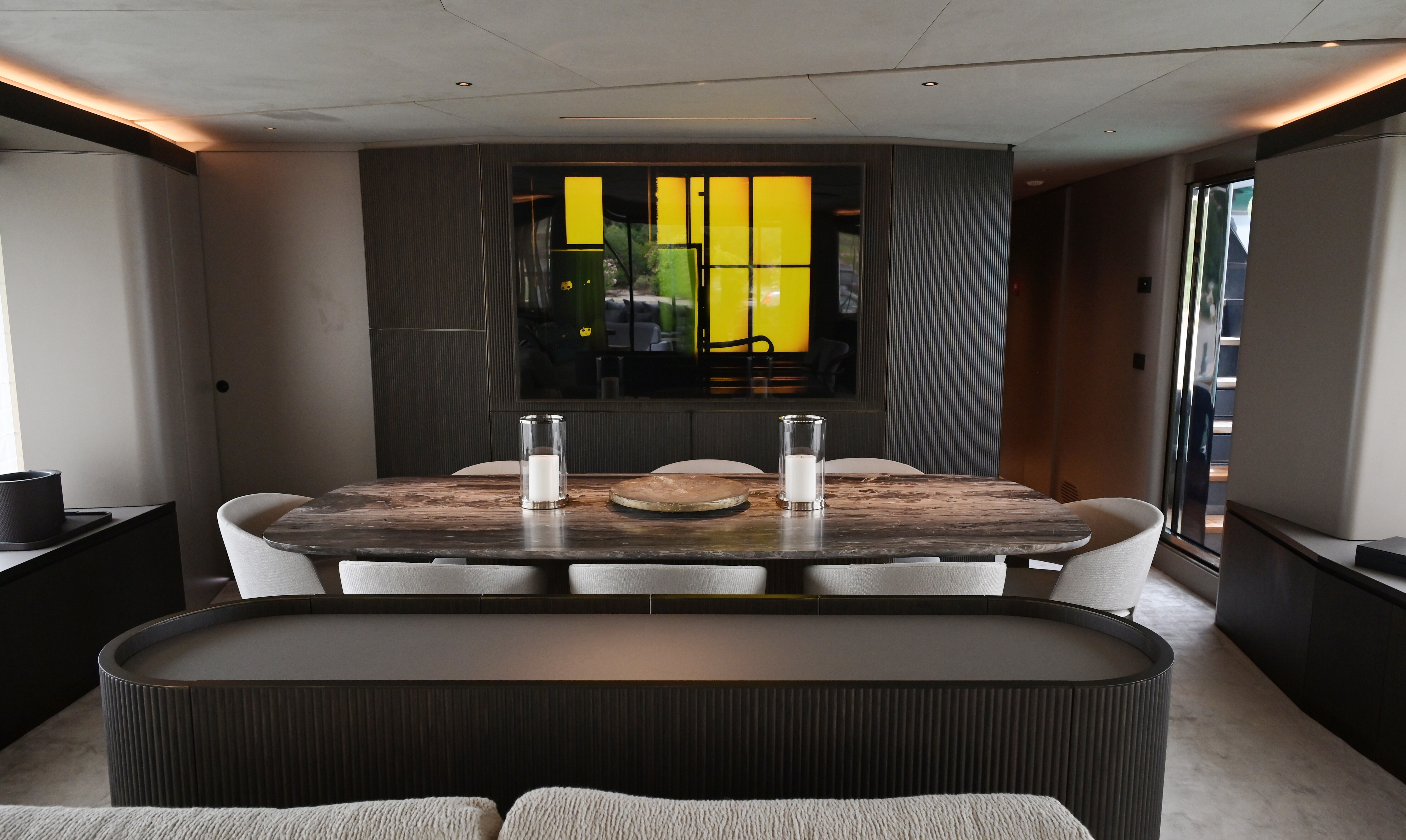 Aboard ALMA III a 97ft (29.63m) luxury motor yacht for Charter available with Fraser Yachts, built by AZIMUT in 2024