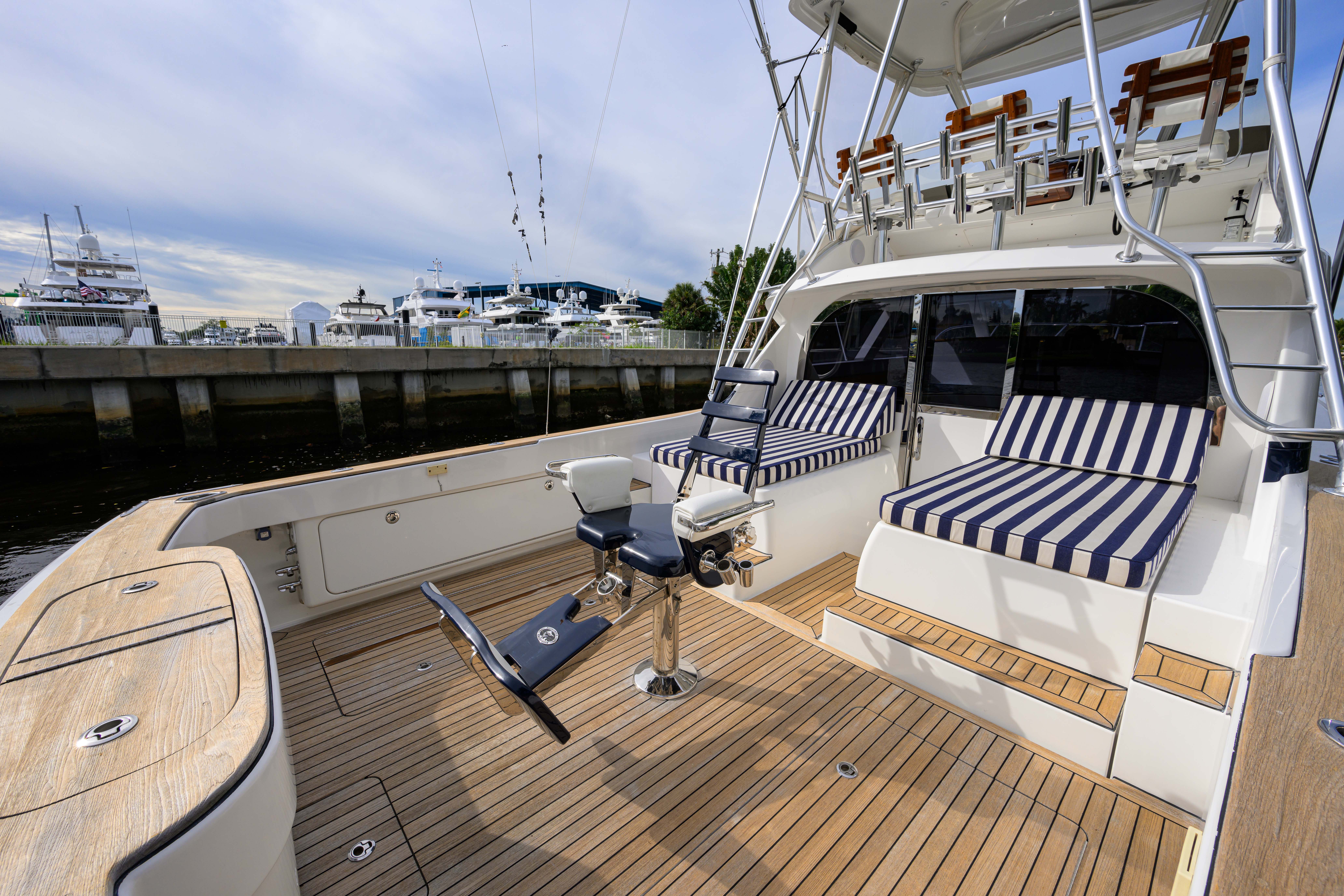Aboard GRIS GRIS a 35ft (10.69m) luxury motor yacht for Sale available with Fraser Yachts, built by BERTRAM YACHTS in 2018