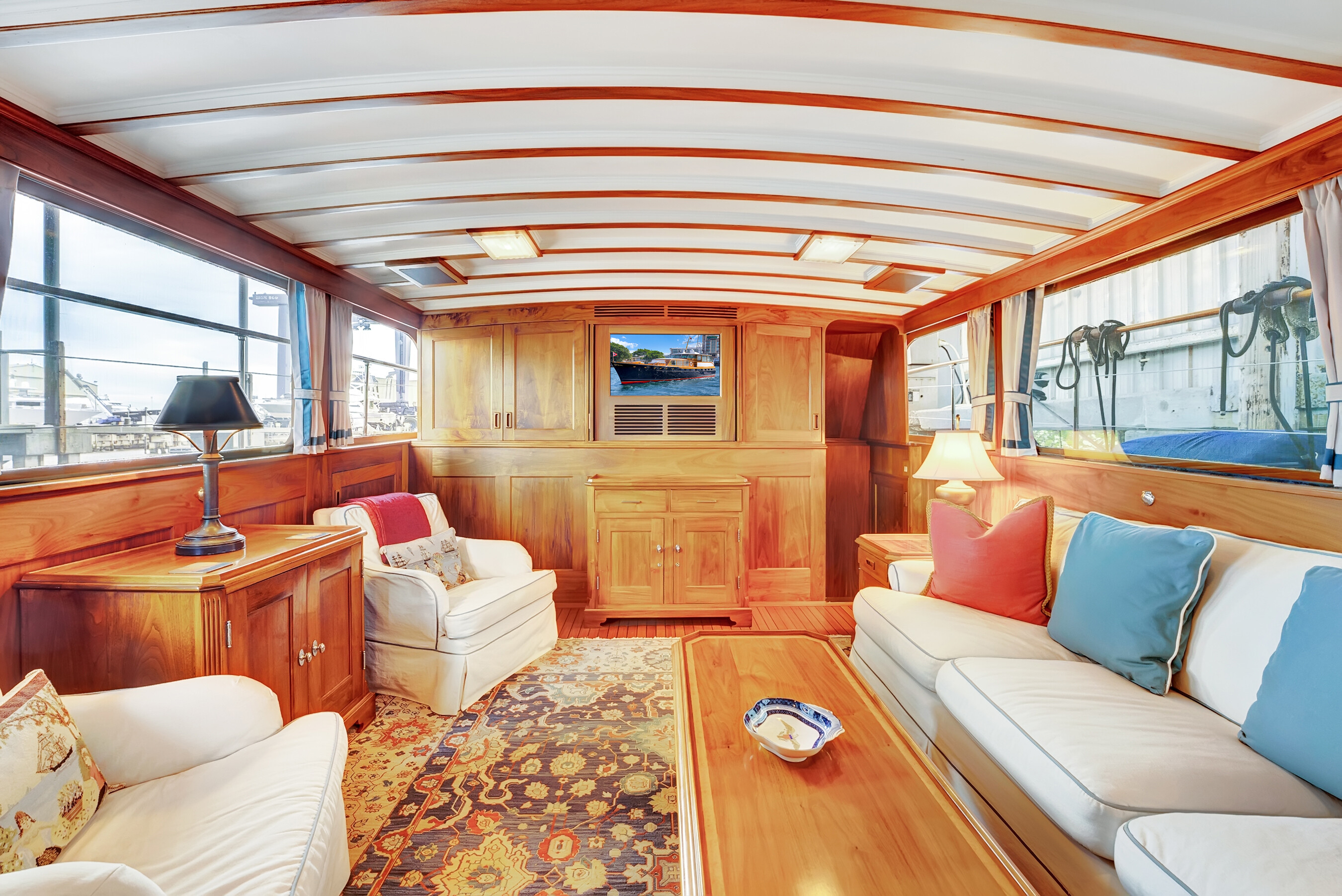 Aboard EAGLE a 68ft (20.73m) luxury motor yacht for Sale available with Fraser Yachts, built by TRUMPY YACHTS in 1960