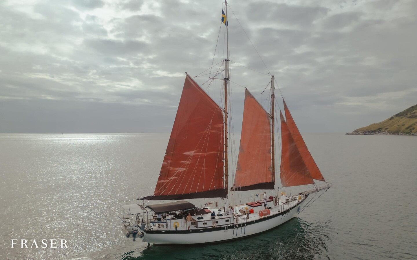 Aboard SJOSTROM a 96ft (29.26m) luxury sailing yacht for Sale available with Fraser Yachts, built by RICHMOND BOATWORKS USA in 2013