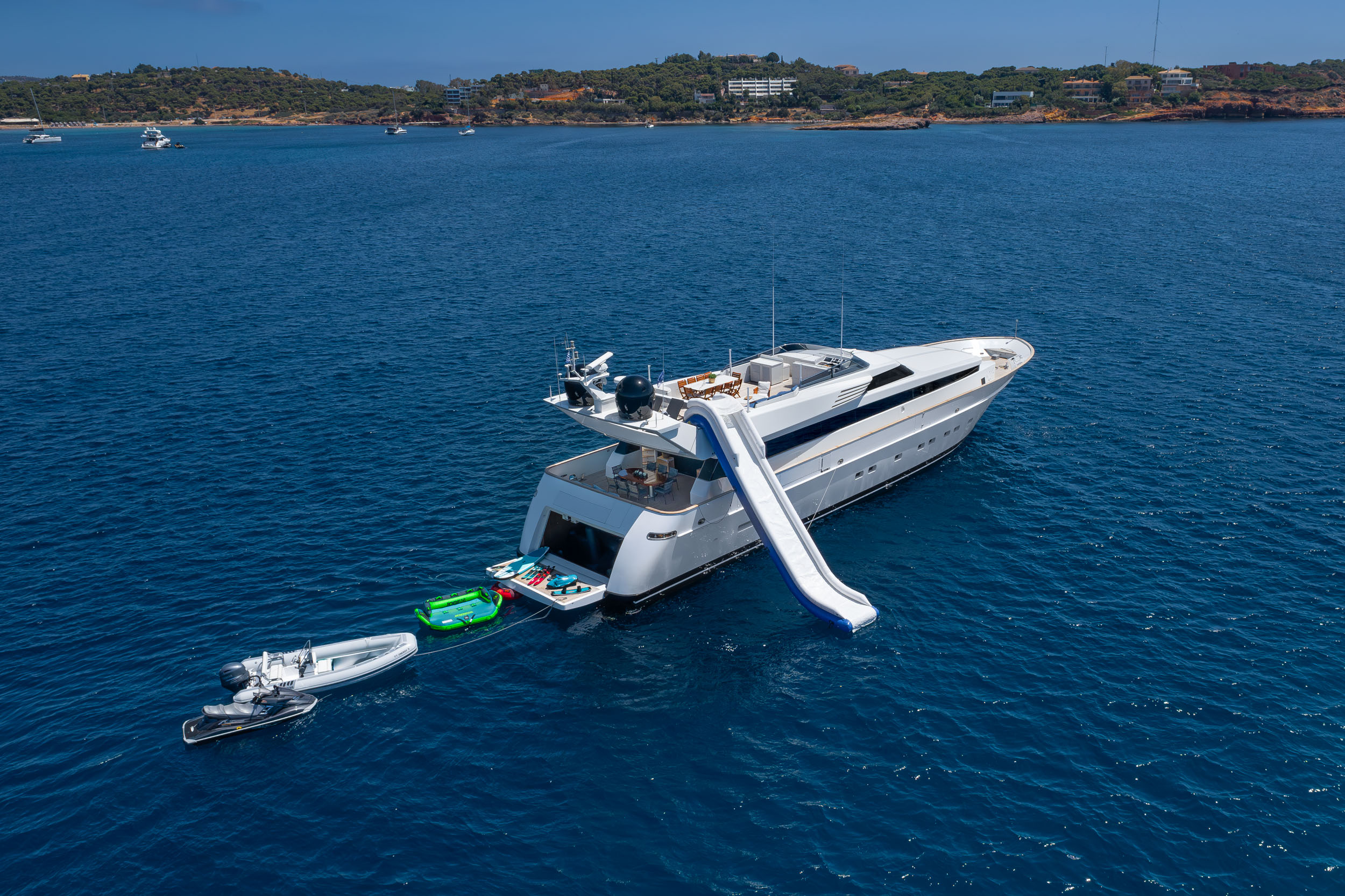 Aboard ENERGY a 110ft (33.6m) luxury motor yacht for Charter available with Fraser Yachts, built by CANTIERI DI PISA in 2001