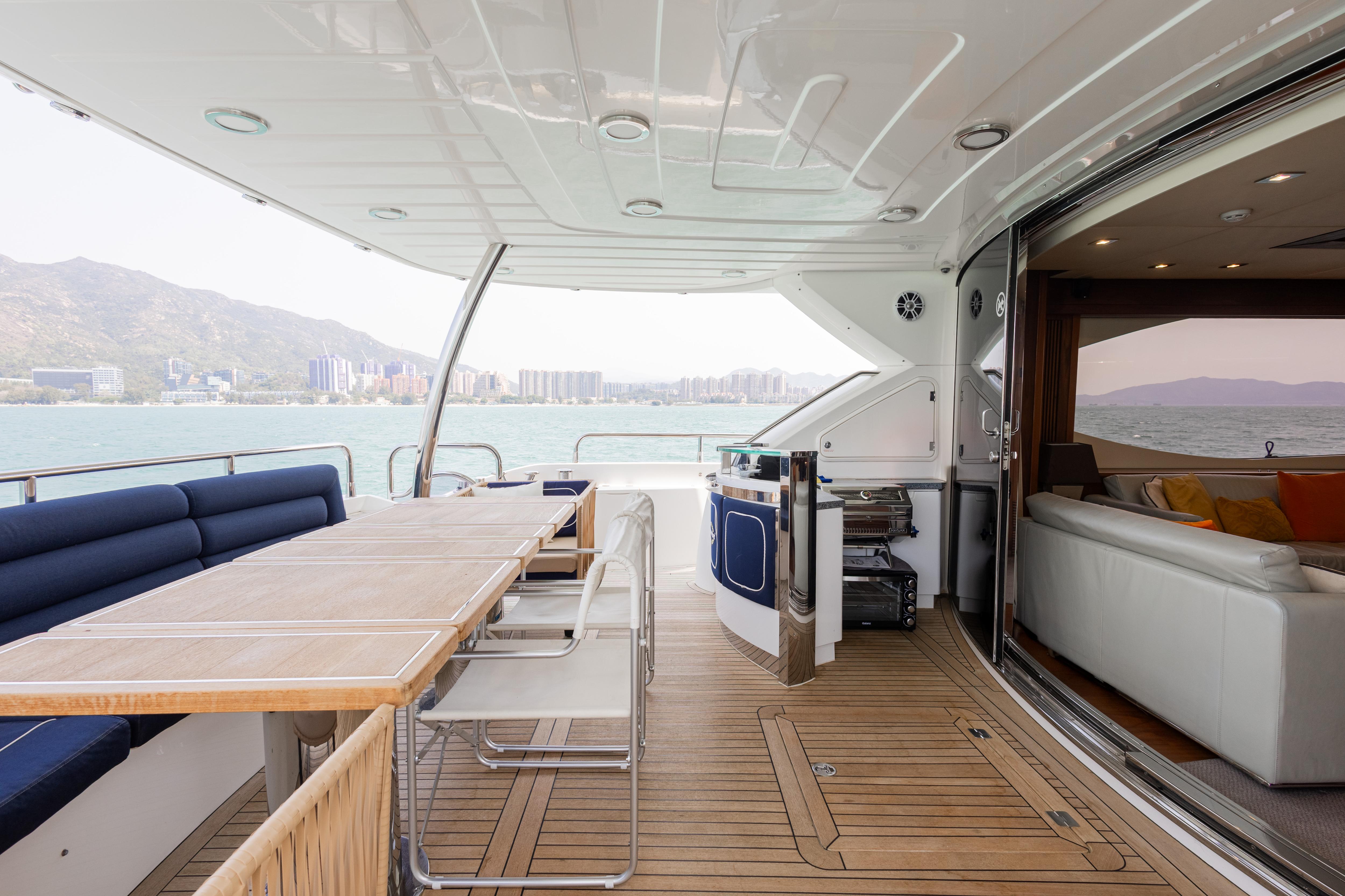 ACE motor yacht  by Fraser Yachts, built by SUNSEEKER