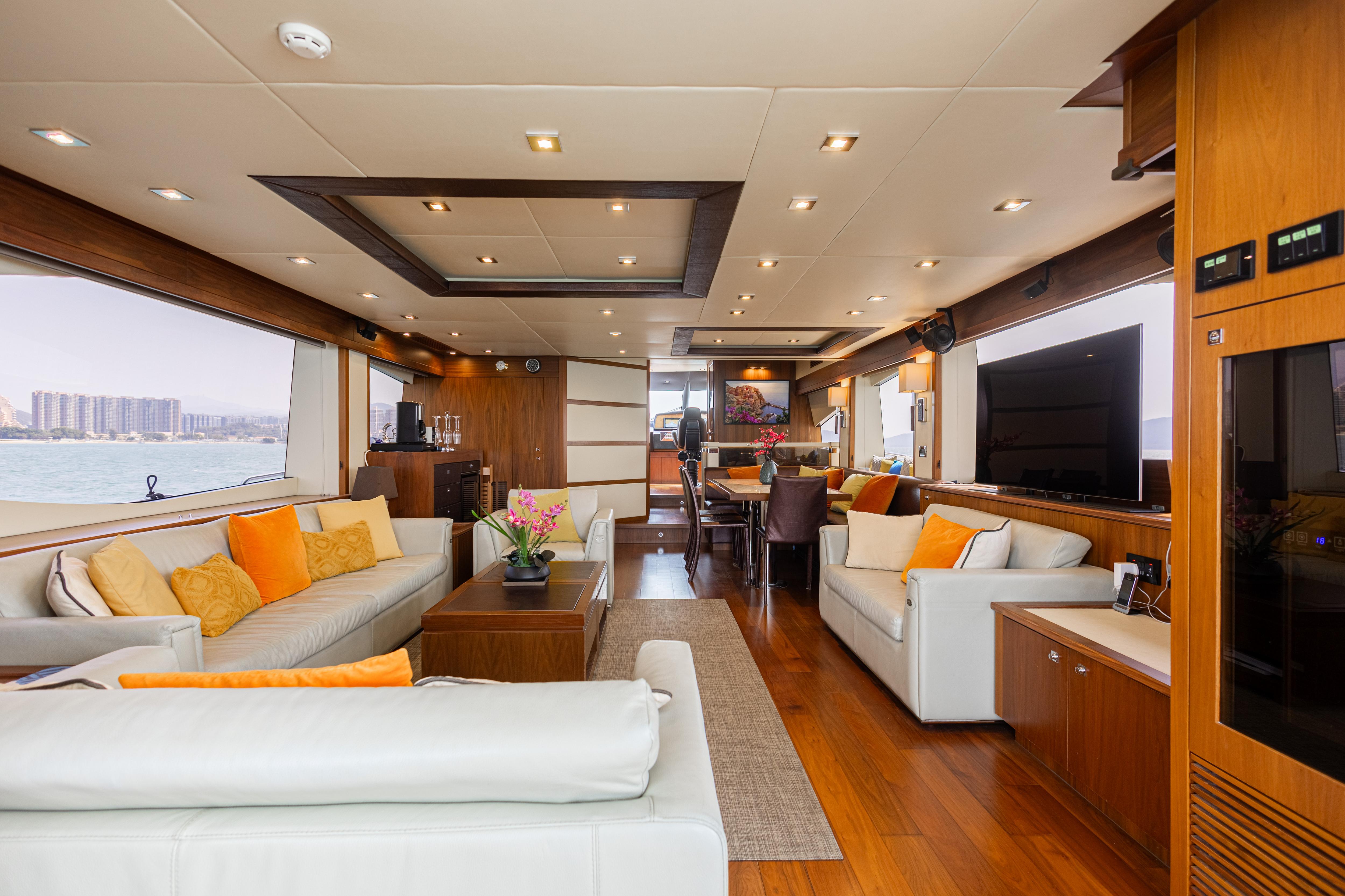 ACE motor yacht  by Fraser Yachts, built by SUNSEEKER