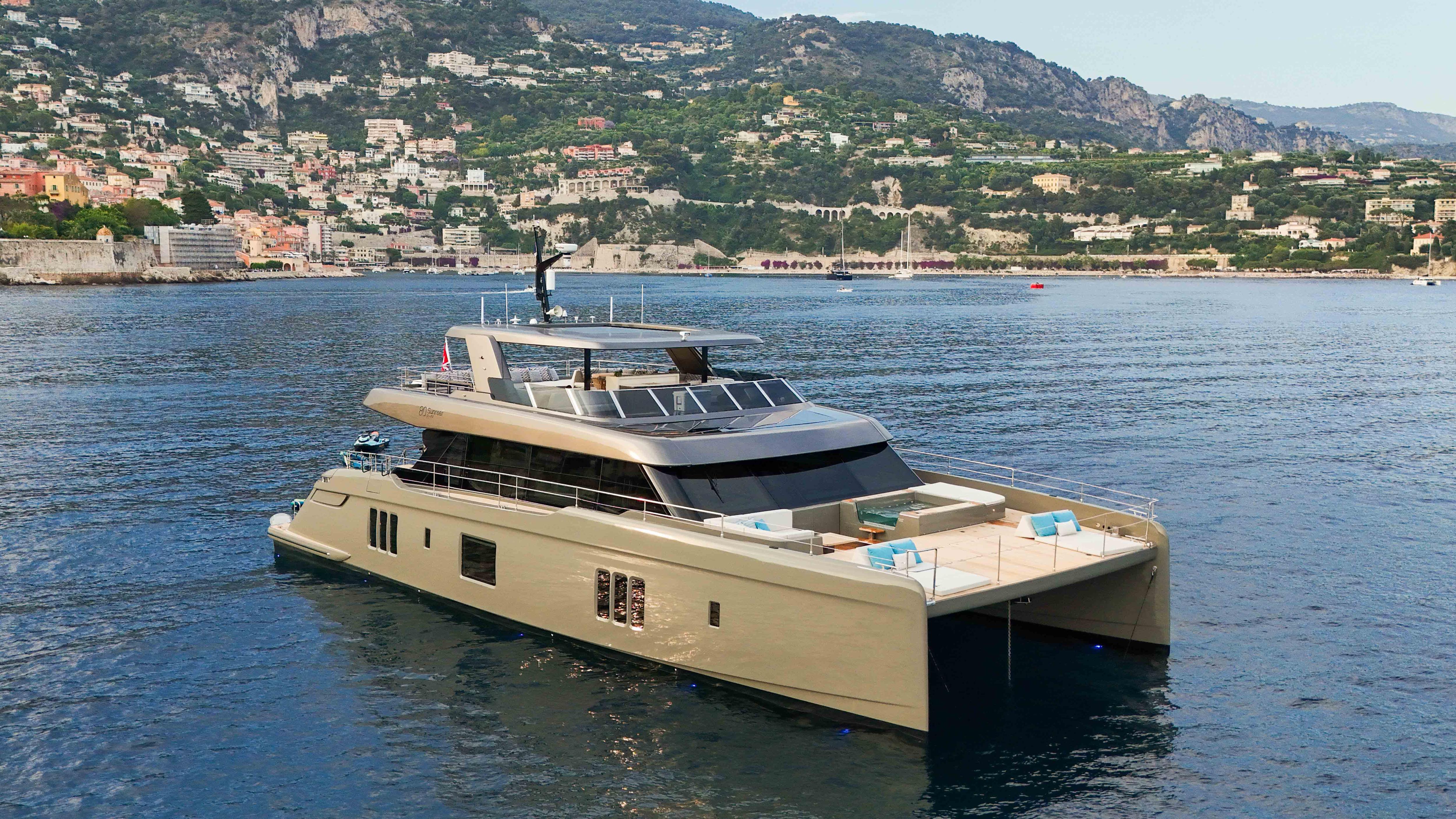 AMITATU motor yacht for Charter by Fraser Yachts, built by SUNREEF YACHTS