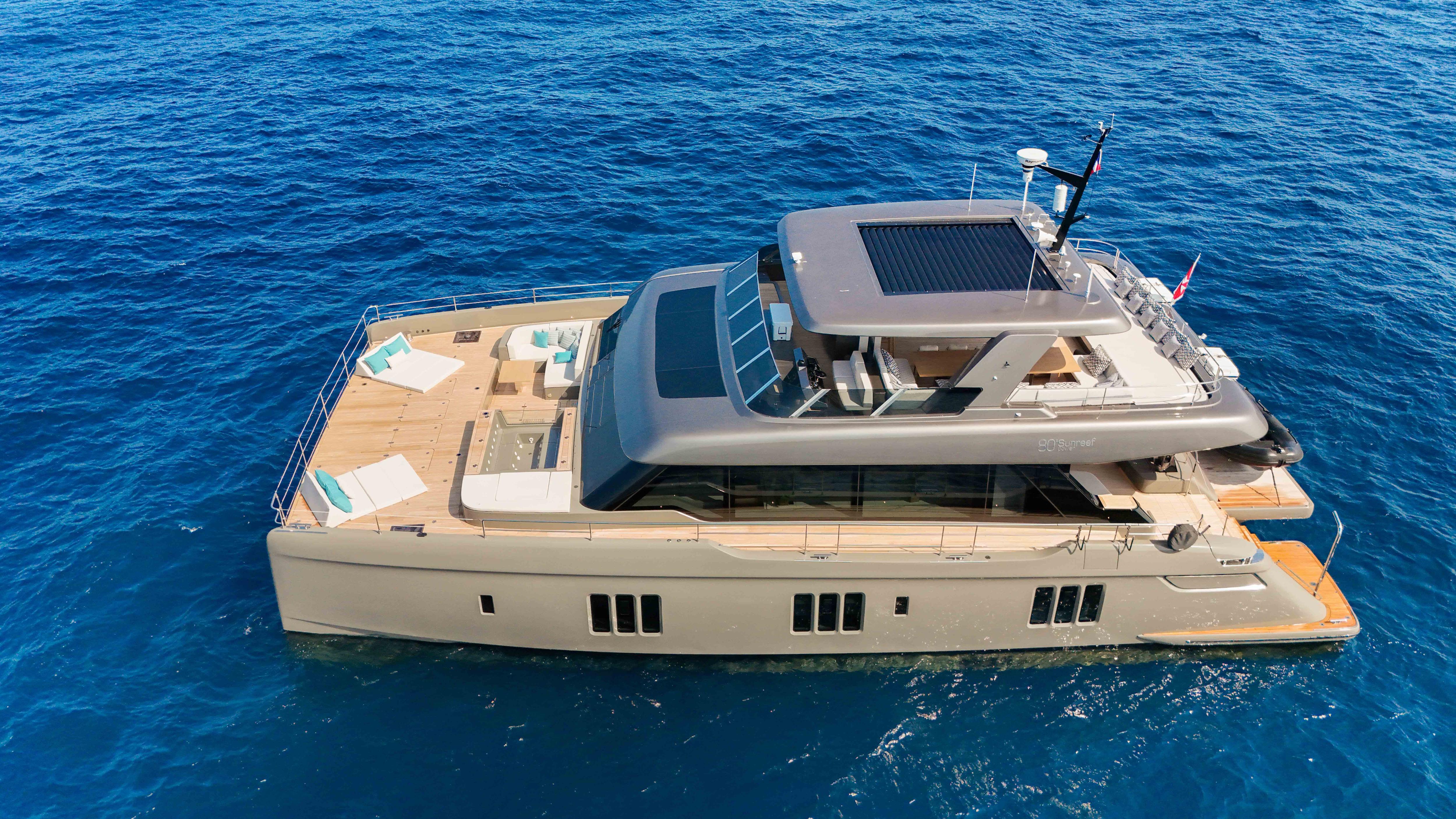 AMITATU motor yacht for Charter by Fraser Yachts, built by SUNREEF YACHTS