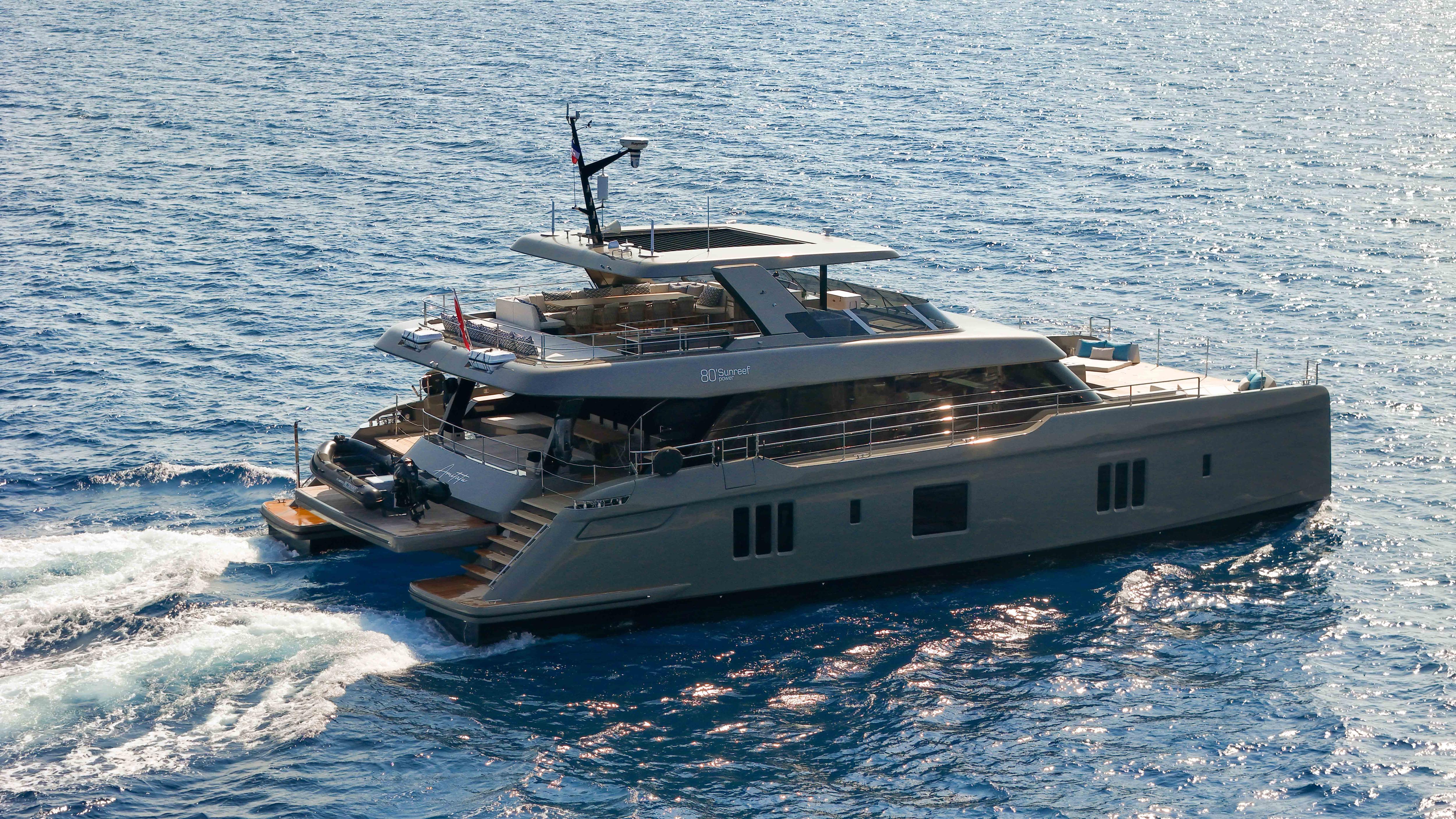 AMITATU motor yacht for Charter by Fraser Yachts, built by SUNREEF YACHTS