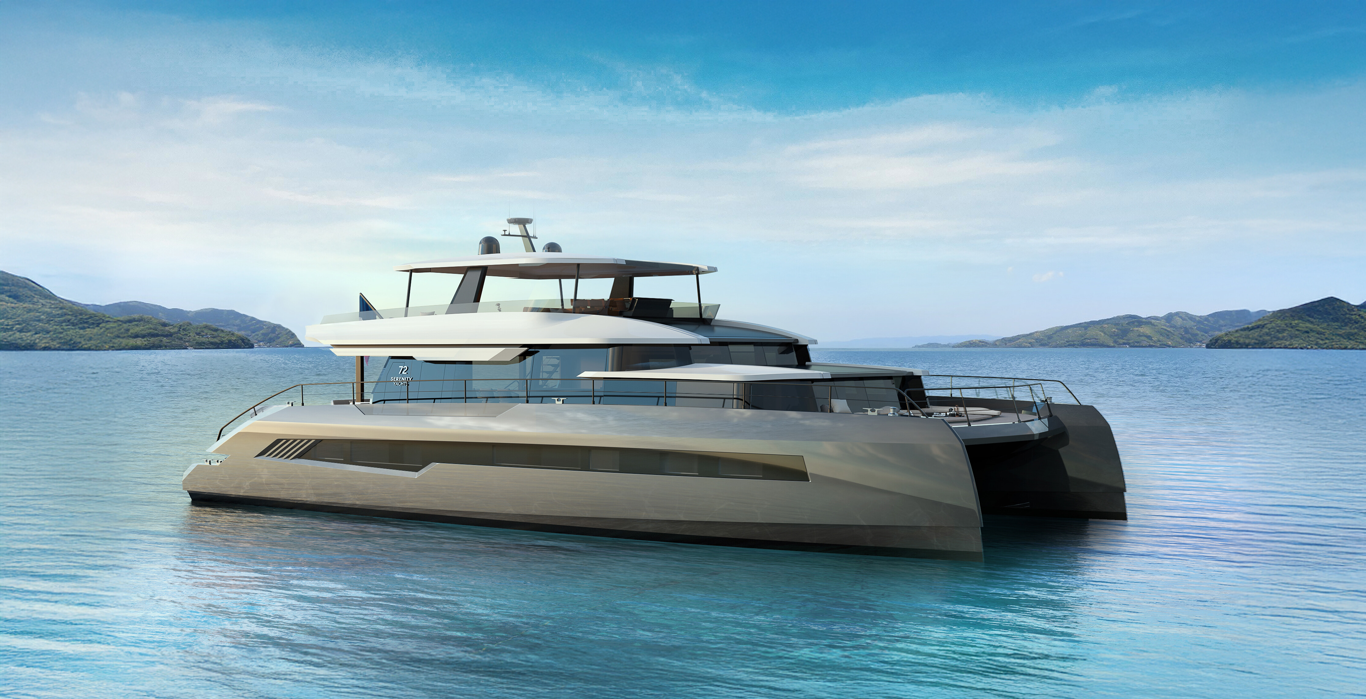 SERENITY 72 motor yacht  by Fraser Yachts, built by SERENITY YACHTS