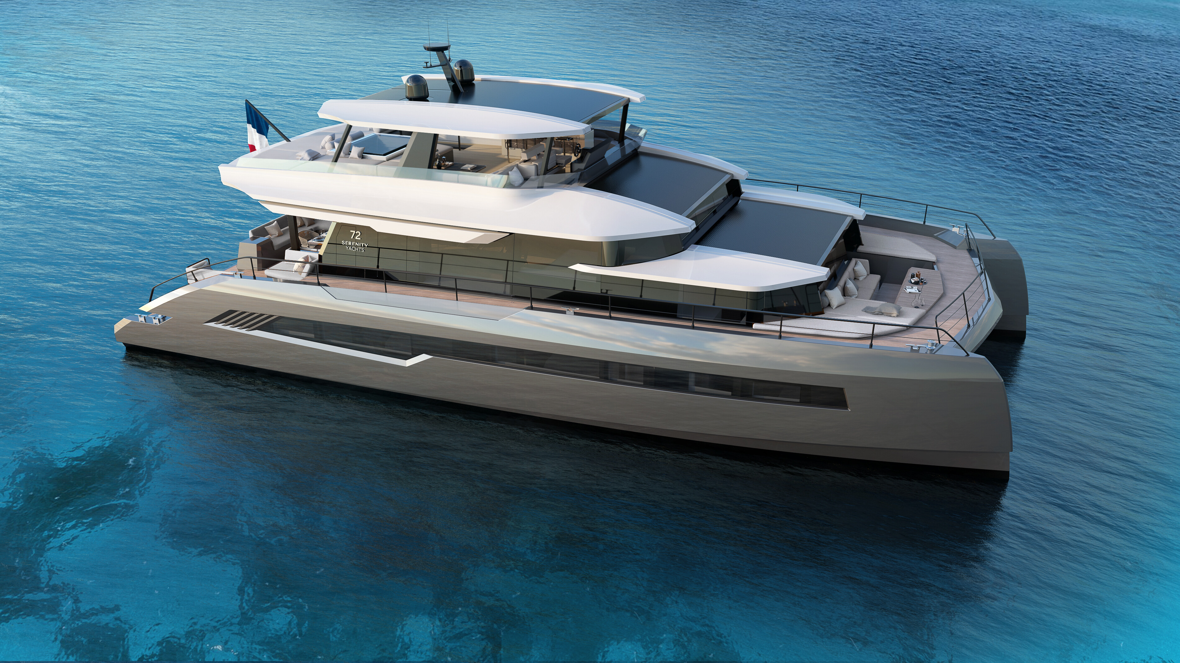 SERENITY 72 motor yacht  by Fraser Yachts, built by SERENITY YACHTS