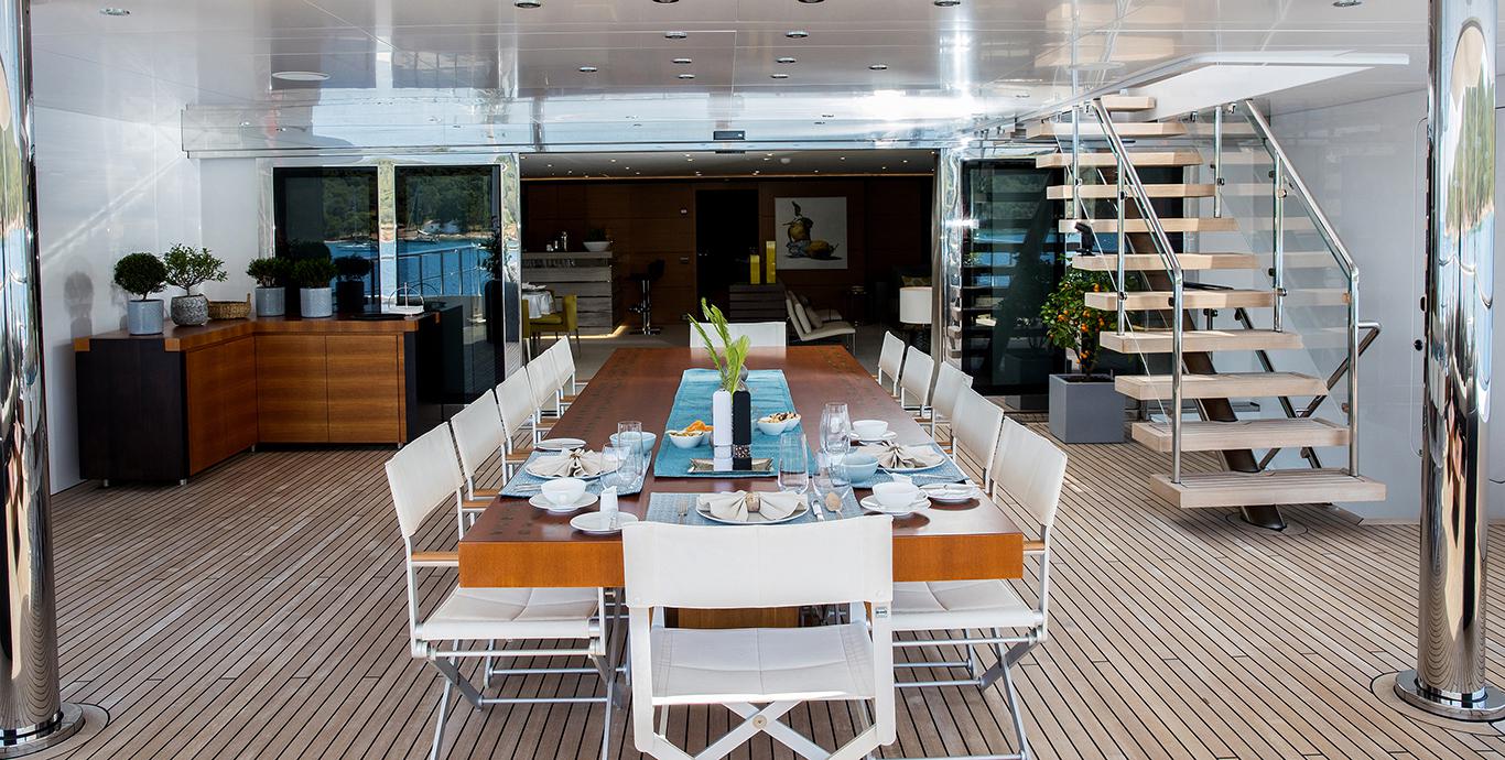 Aboard PERSEFONI a 176ft (53.8m) luxury motor yacht , built by MARIOTTI  in 2012
