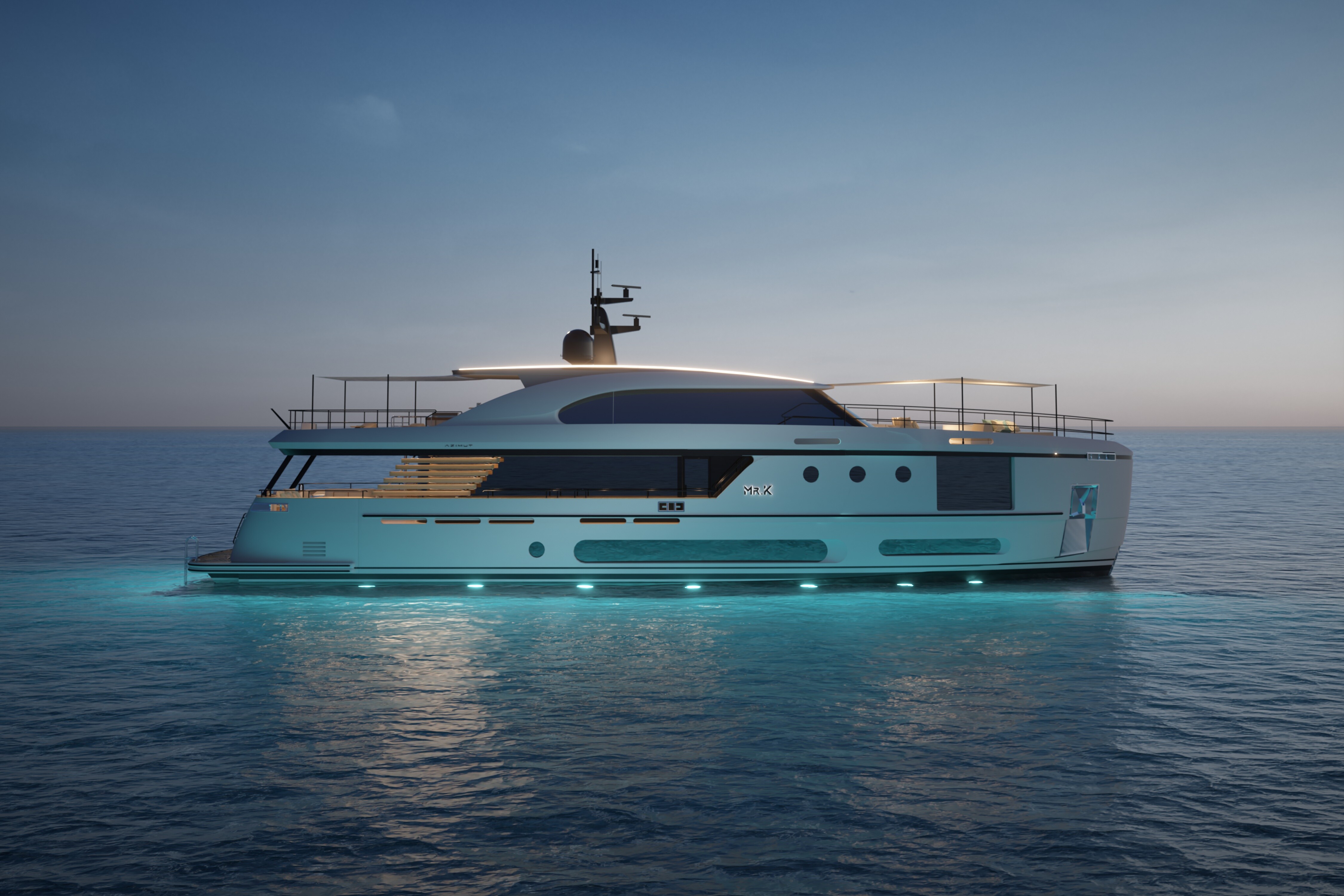 MR. K motor yacht for Charter by Fraser Yachts, built by AZIMUT