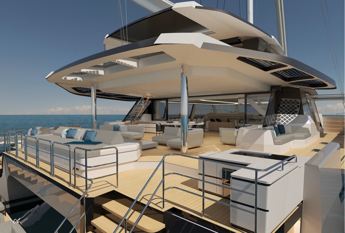FPY 110S sailing yacht for Sale by Fraser Yachts, built by FONTAINE PAJOT