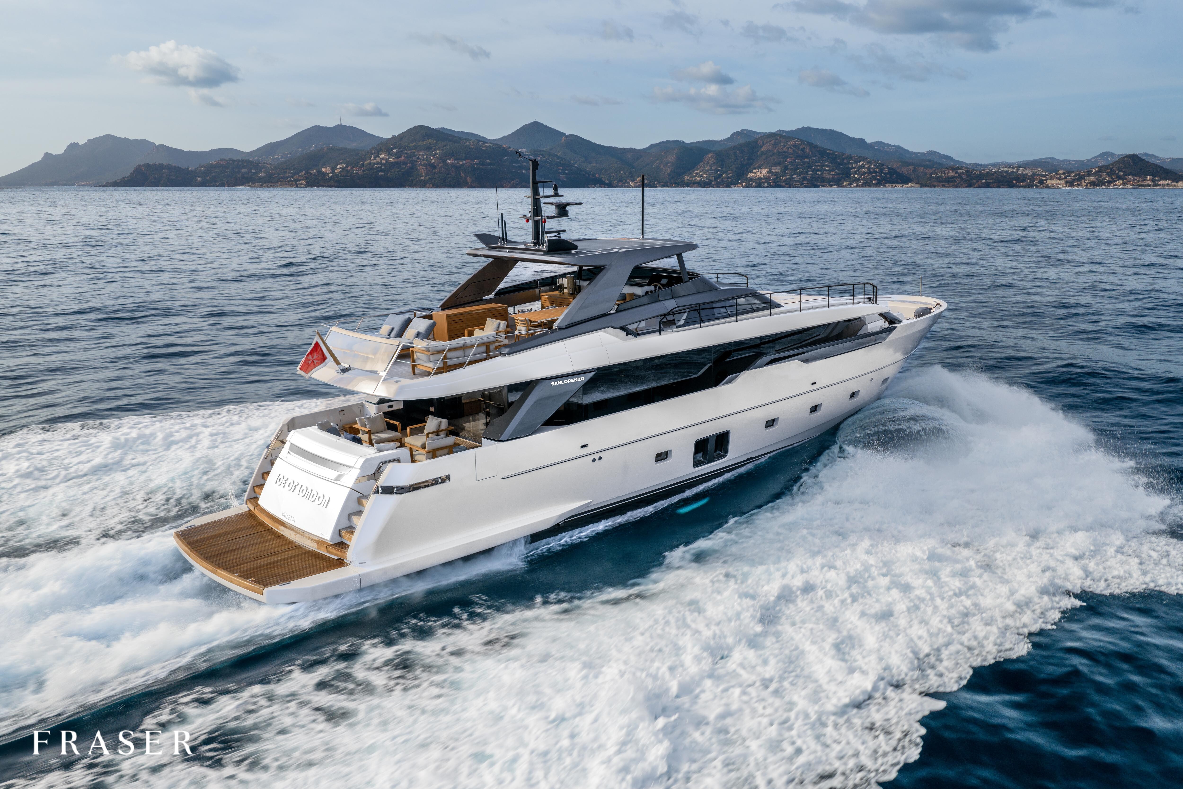 ICE OF LONDON motor yacht for Sale by Fraser Yachts, built by SANLORENZO