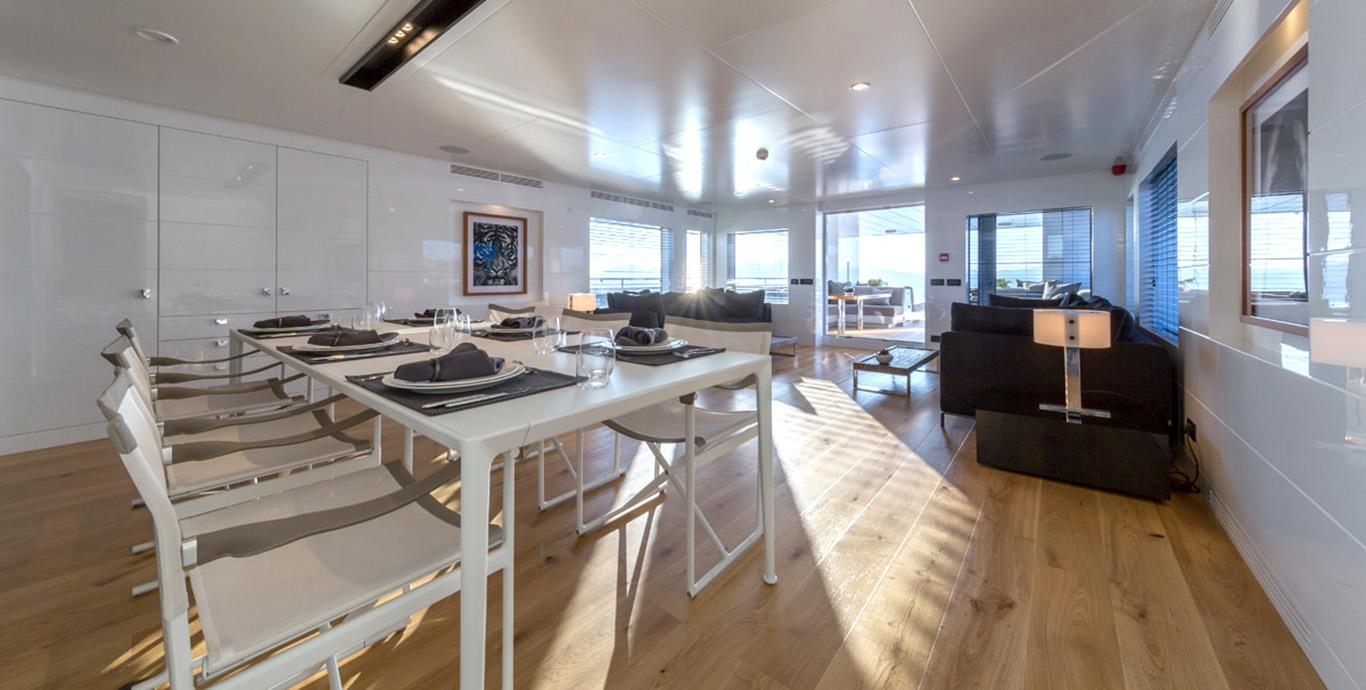 Aboard S7 a 128ft (39.3m) luxury motor yacht , built by TANSU YACHTS in 2016