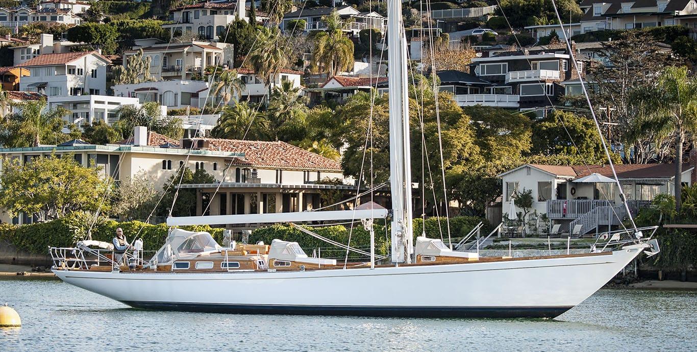 Aboard CHALLENGE a 63ft (19.35m) luxury sailing yacht , built by SPARKMAN & STEPHENS in 1963