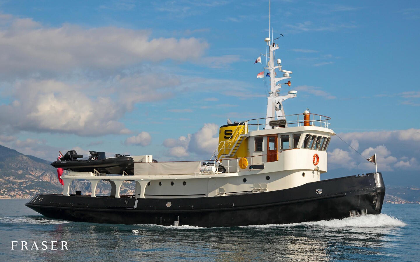 Aboard SANTANDREA a 95ft (29.16m) luxury motor yacht for Sale available with Fraser Yachts, built by SOLIMANO in 1961