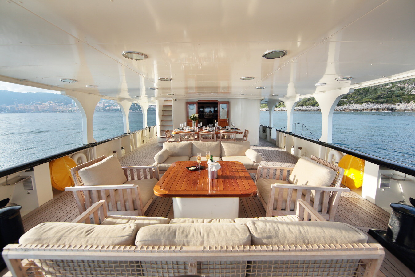 Aboard SANTANDREA a 95ft (29.16m) luxury motor yacht for Sale available with Fraser Yachts, built by SOLIMANO in 1961