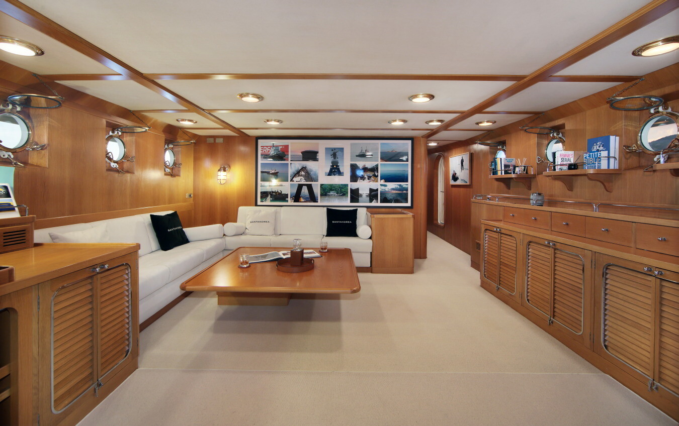 Aboard SANTANDREA a 95ft (29.16m) luxury motor yacht for Sale available with Fraser Yachts, built by SOLIMANO in 1961
