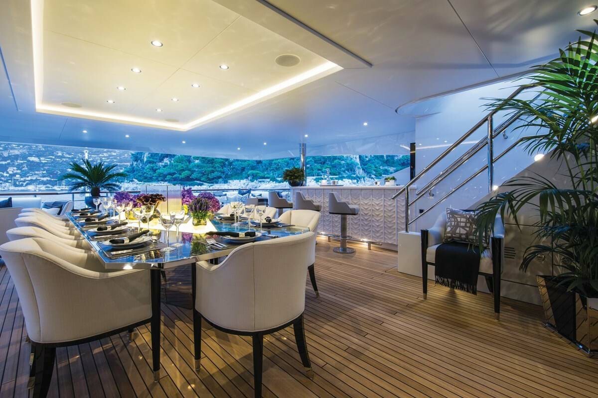 Aboard SOUNDWAVE a 206ft (63m) luxury motor yacht , built by BENETTI in 2015