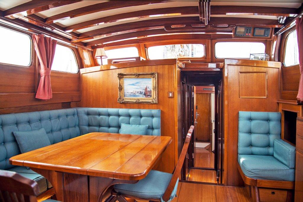 Aboard GIANNELLA a 64ft (19.6m) luxury sailing yacht for Sale available with Fraser Yachts, built by SANGERMANI in 1966