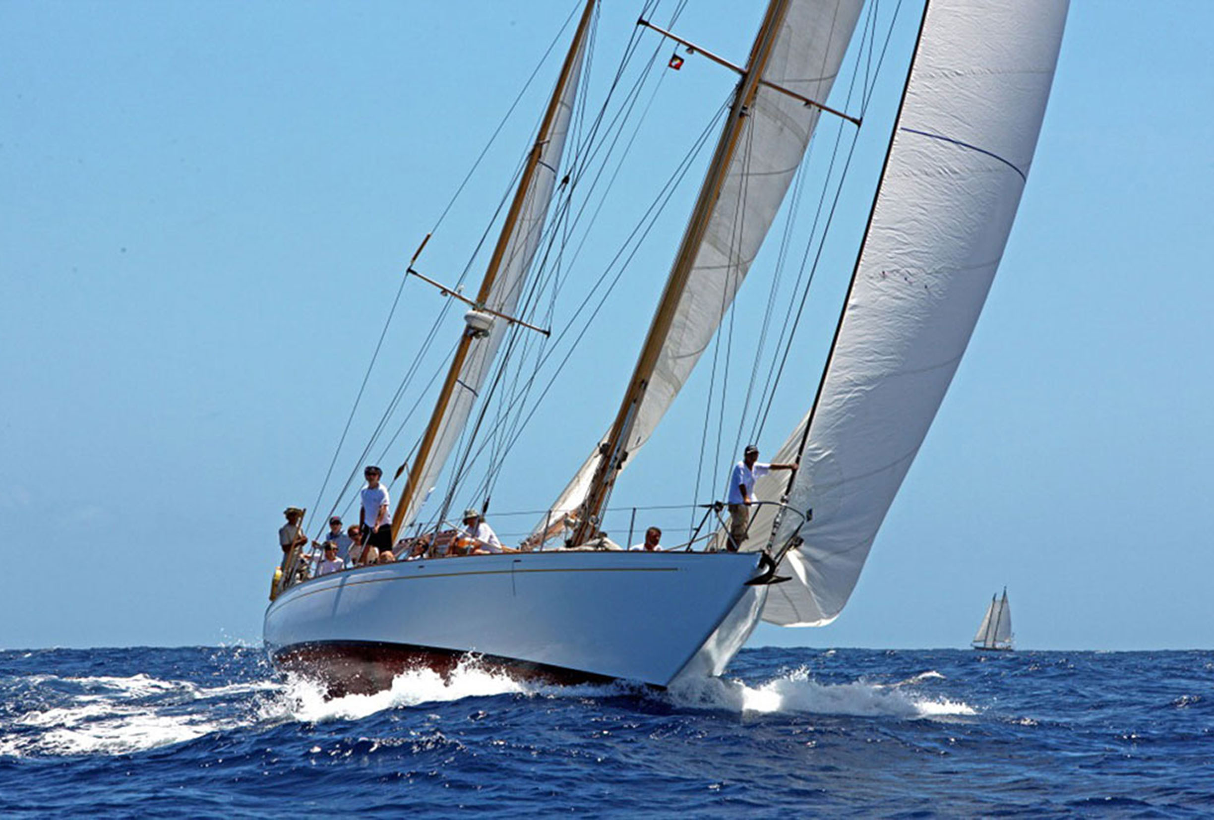 Aboard GIANNELLA a 64ft (19.6m) luxury sailing yacht for Sale available with Fraser Yachts, built by SANGERMANI in 1966