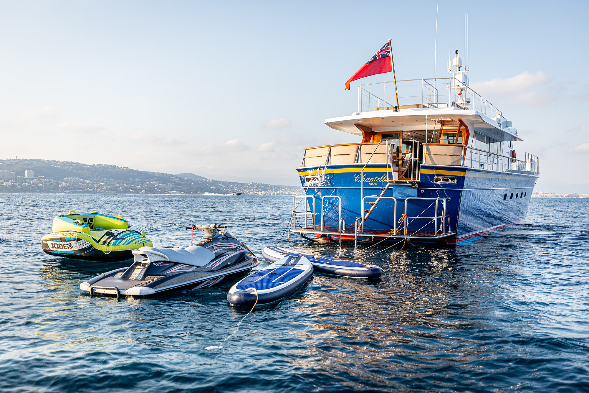 Aboard CHANTELLA a 95ft (29m) luxury motor yacht , built by ANTIBES MARINE CHANTIER in 1966