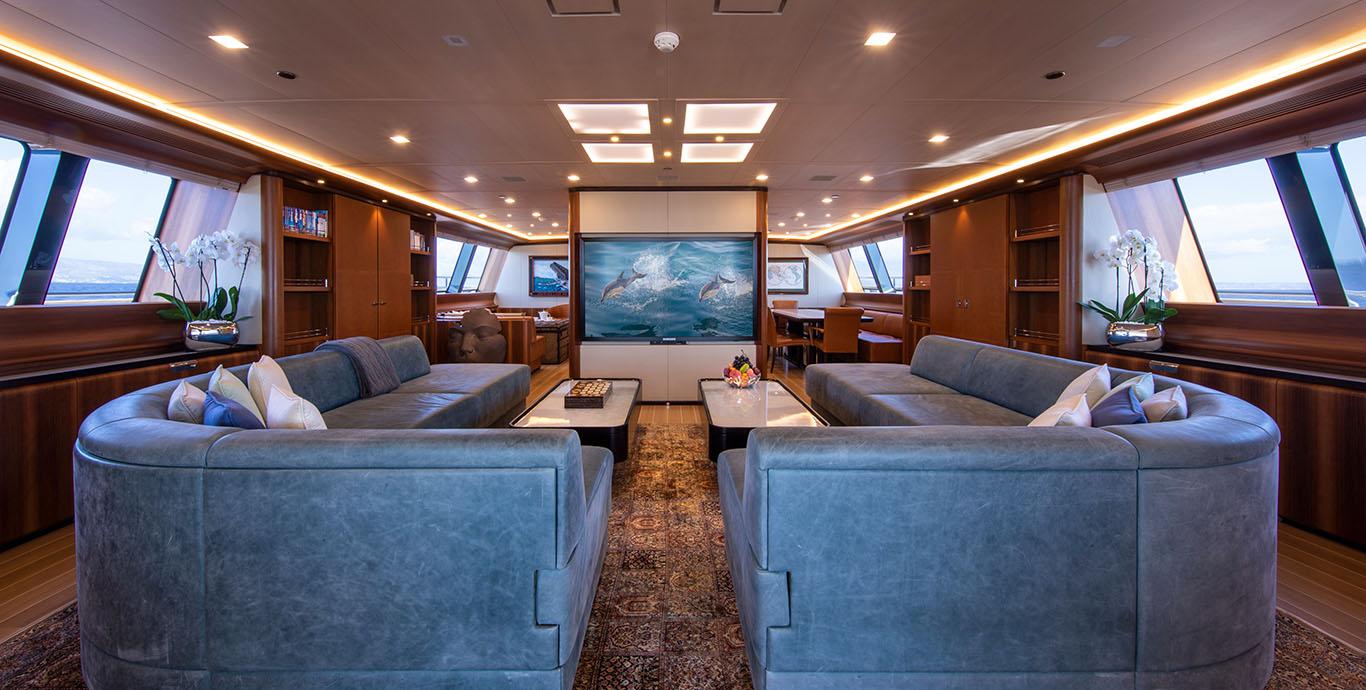 Aboard PERSEUS^3 a 192ft (58.6m) luxury sailing yacht , built by PERINI NAVI in 2015