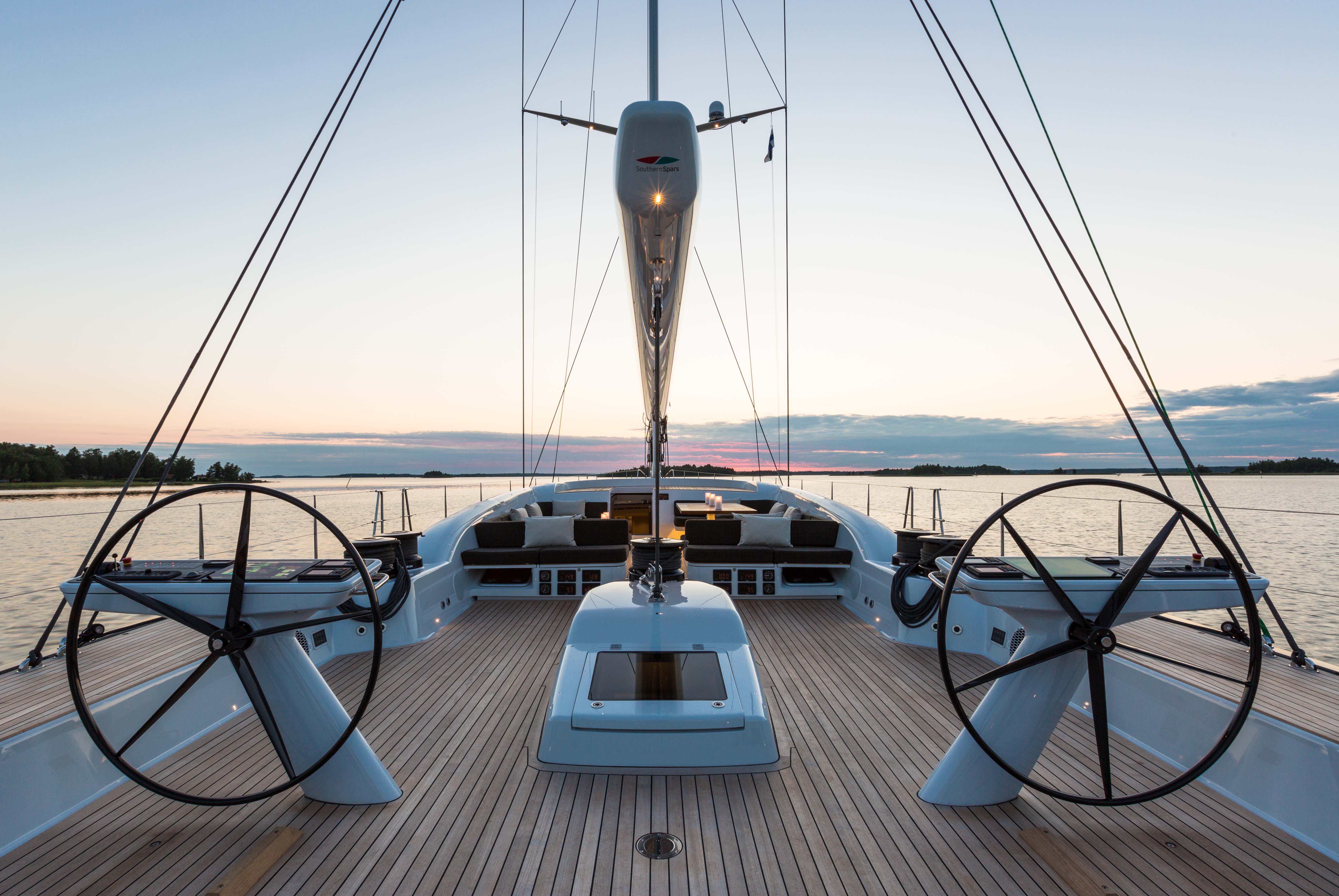 Aboard INUKSHUK a 107ft (32.61m) luxury sailing yacht for Charter available with Fraser Yachts, built by BALTIC YACHTS in 2013