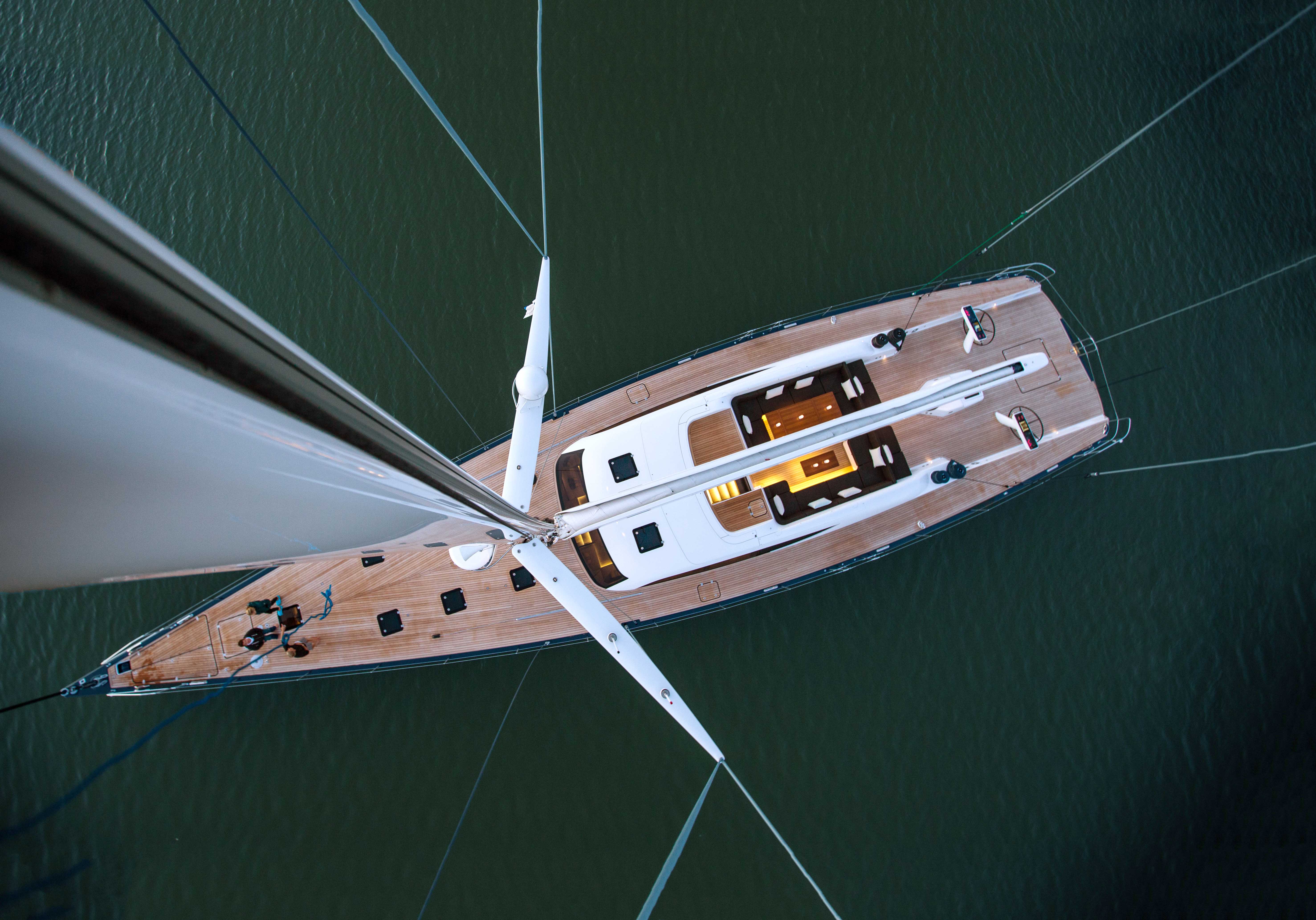 Aboard INUKSHUK a 107ft (32.61m) luxury sailing yacht for Charter available with Fraser Yachts, built by BALTIC YACHTS in 2013