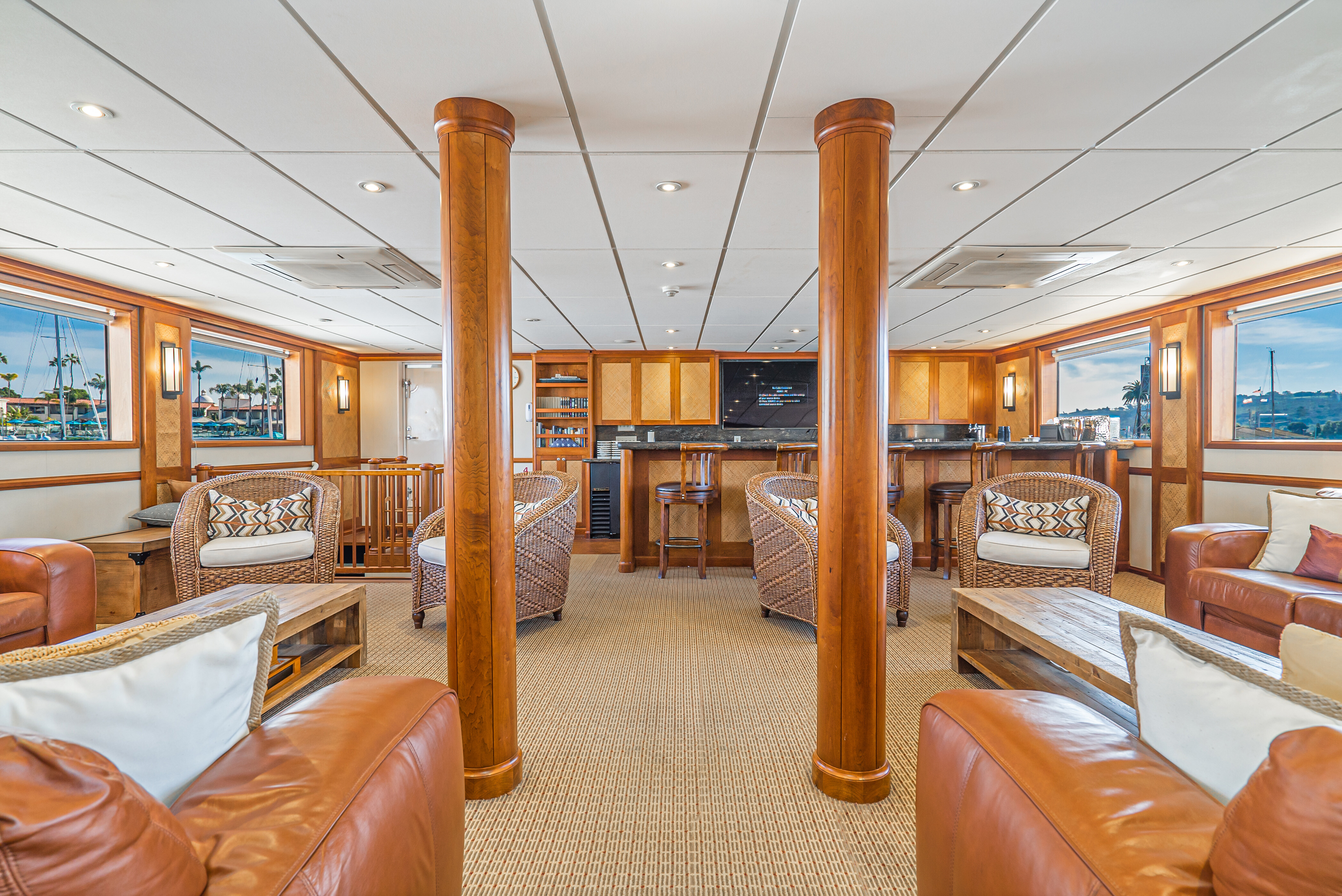 Aboard PACIFIC PROVIDER a 157ft (47.85m) luxury motor yacht for Sale available with Fraser Yachts, built by BLOUNT MARINE in 1978