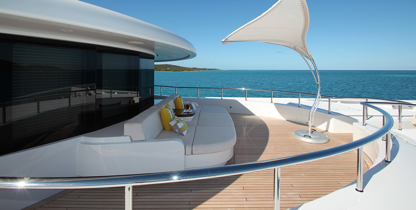 Aboard AMARYLLIS a 257ft (78.43m) luxury motor yacht , built by ABEKING & RASMUSSEN in 2011