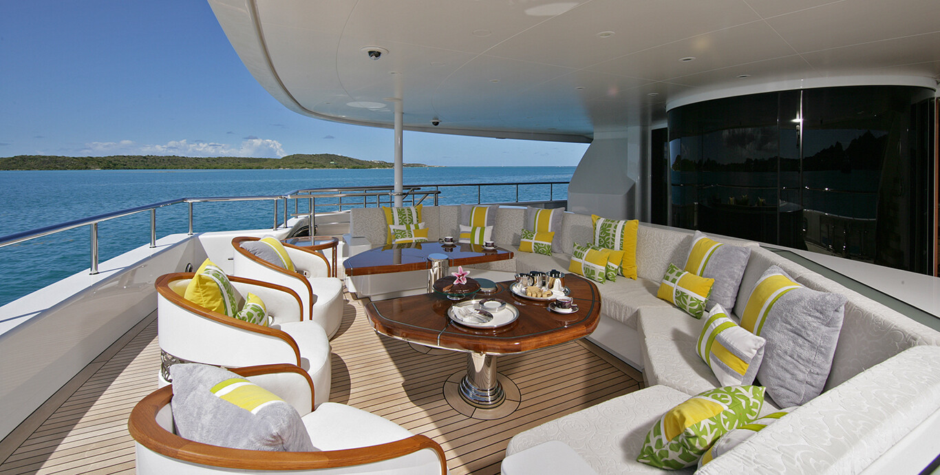 Aboard AMARYLLIS a 257ft (78.43m) luxury motor yacht , built by ABEKING & RASMUSSEN in 2011
