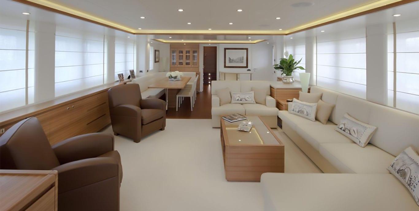 Aboard 3D a 95ft (28.95m) luxury motor yacht , built by CANTIERE DELLE MARCHE in 2013
