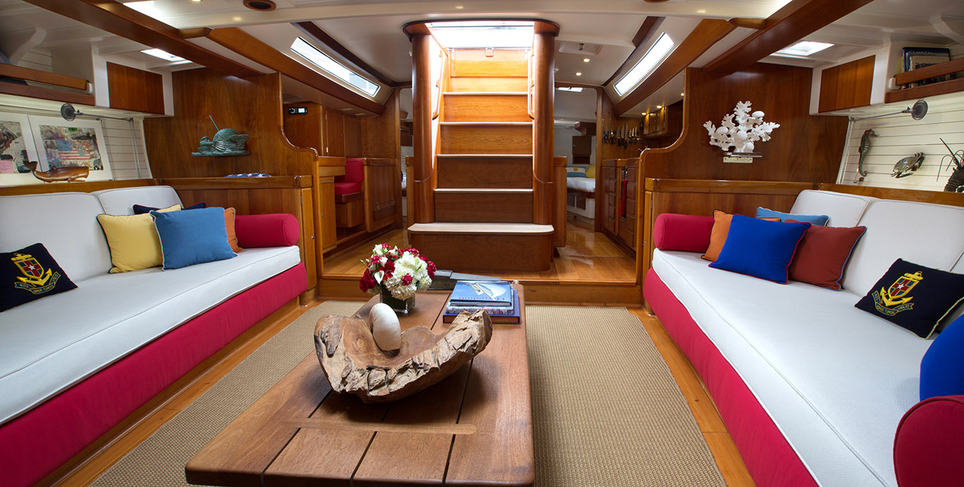 Aboard HEROINA a 73ft (22.53m) luxury sailing yacht for Sale available with Fraser Yachts, built by ASTILLEROS SARMIENTO in 1993