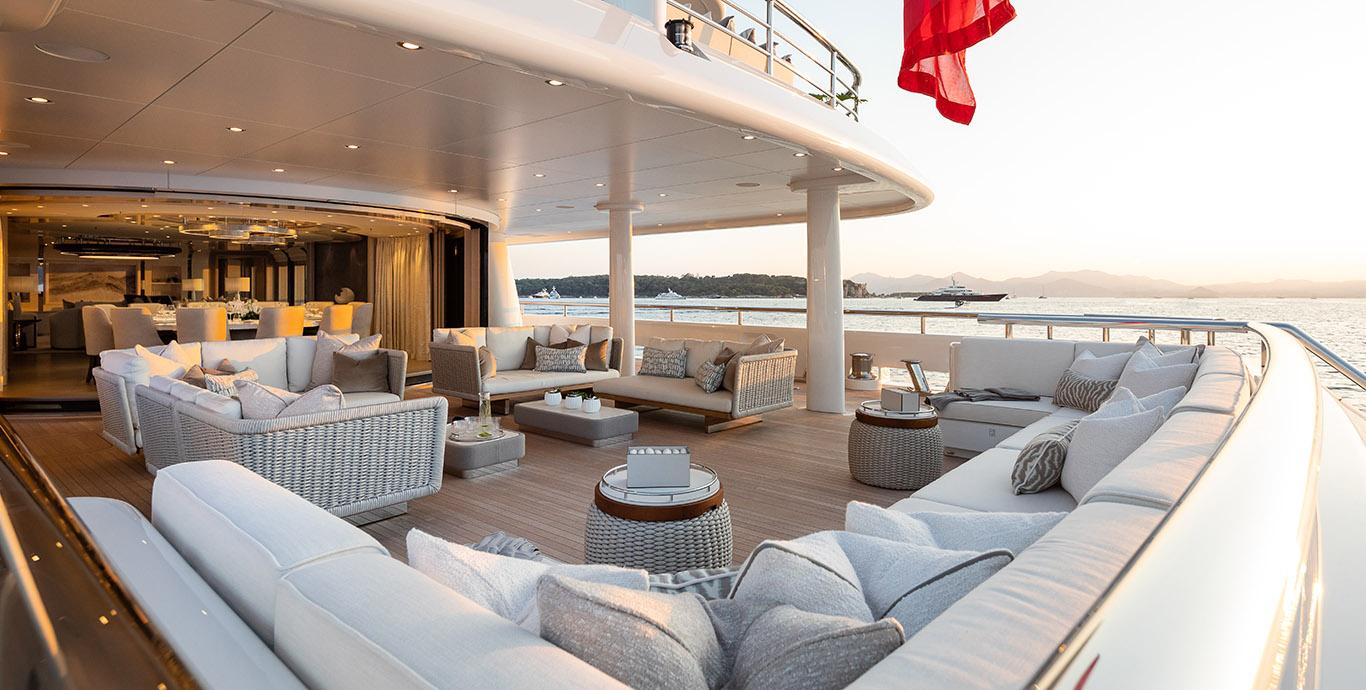 Aboard NENINKA a 221ft (67.6m) luxury motor yacht , built by AMELS in 2019