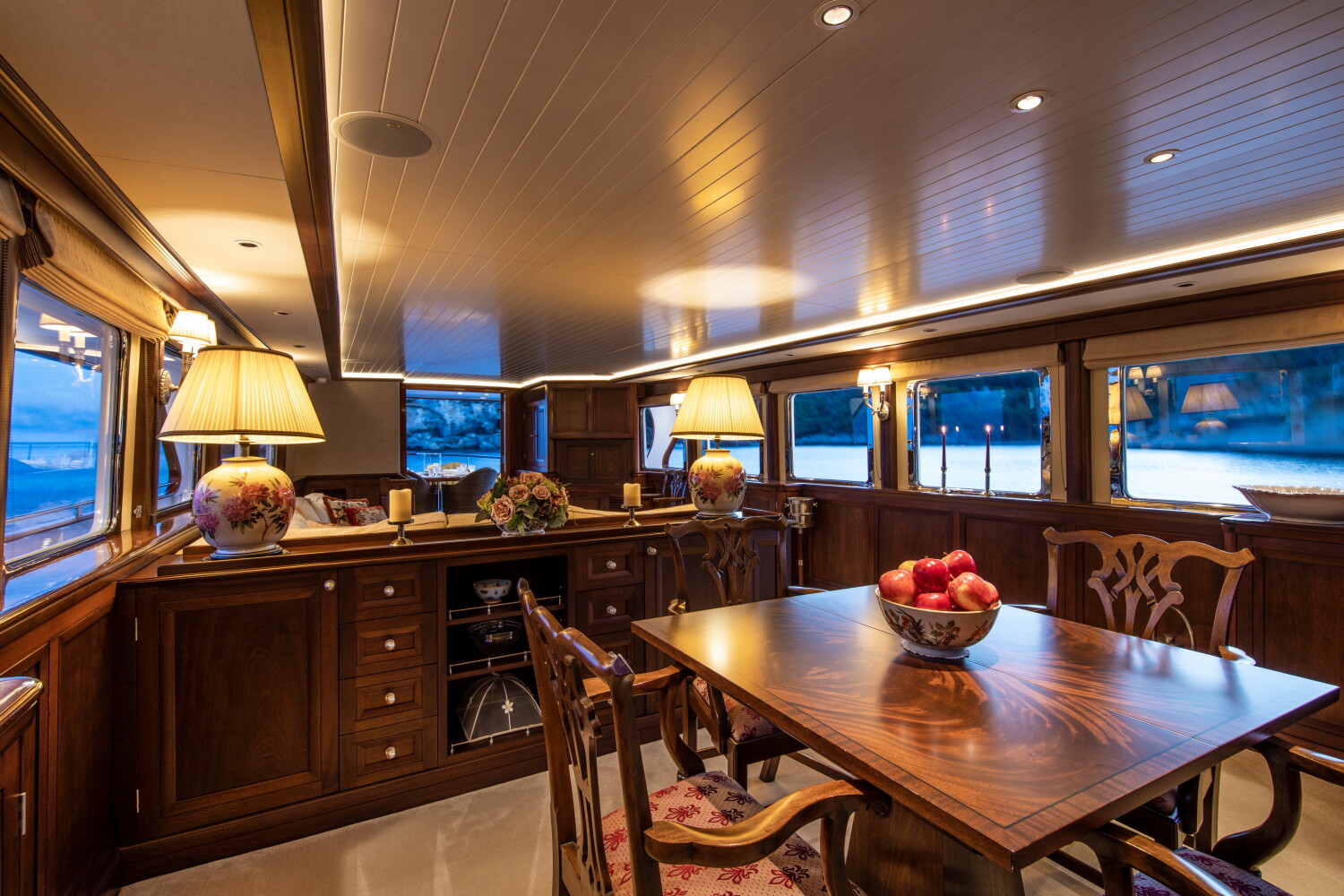 Aboard ODYSSEY III a 108ft (33m) luxury motor yacht , built by BENETTI in 1967