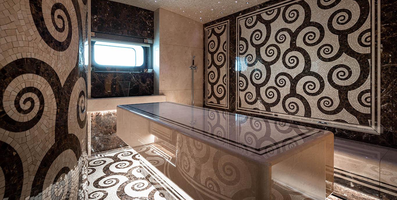 Aboard MAR a 351ft (107m) luxury motor yacht , built by BENETTI in 2020