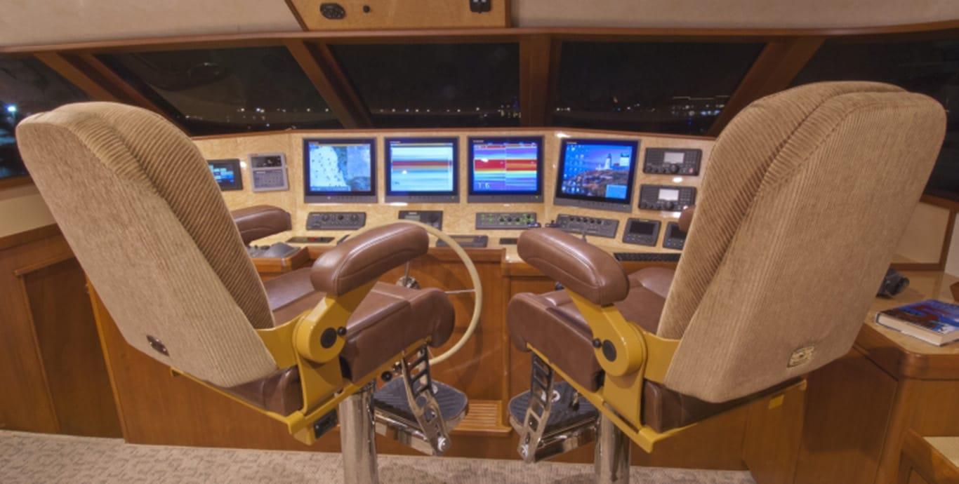 Aboard C BANDIT a 75ft (22.86m) luxury motor yacht , built by TITAN MARINE in 2008