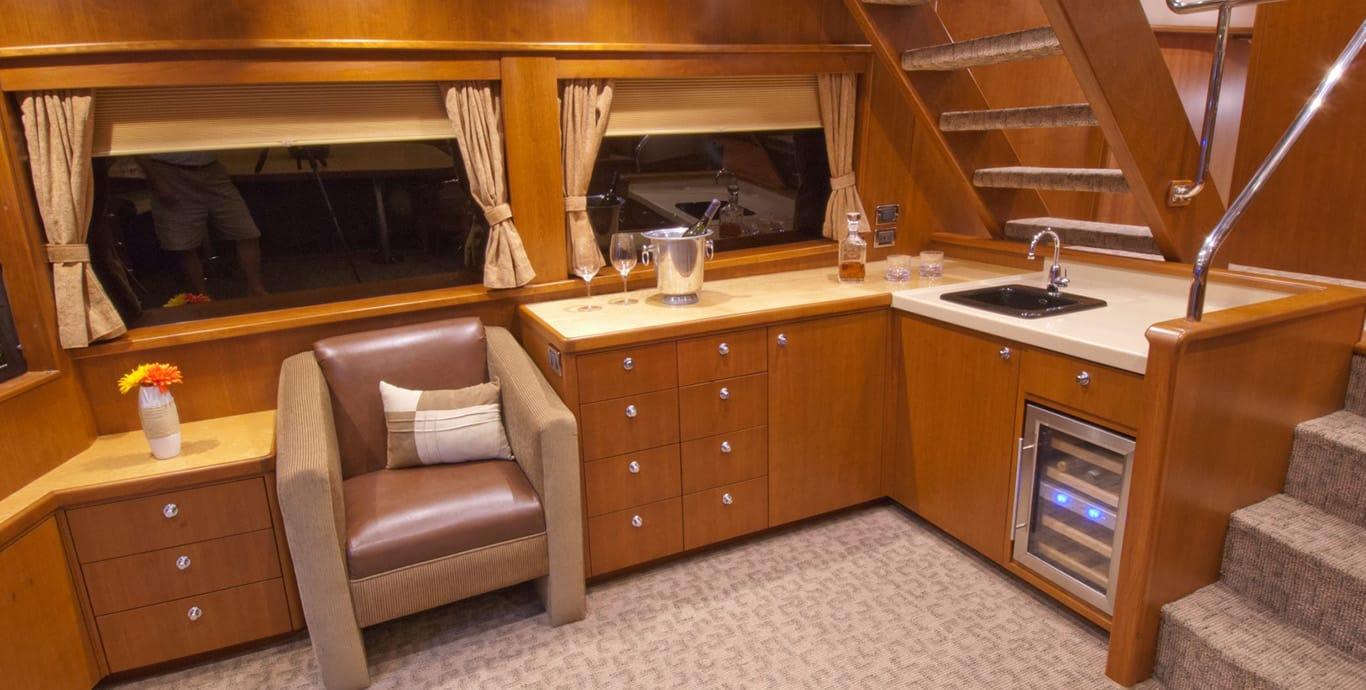 Aboard C BANDIT a 75ft (22.86m) luxury motor yacht , built by TITAN MARINE in 2008