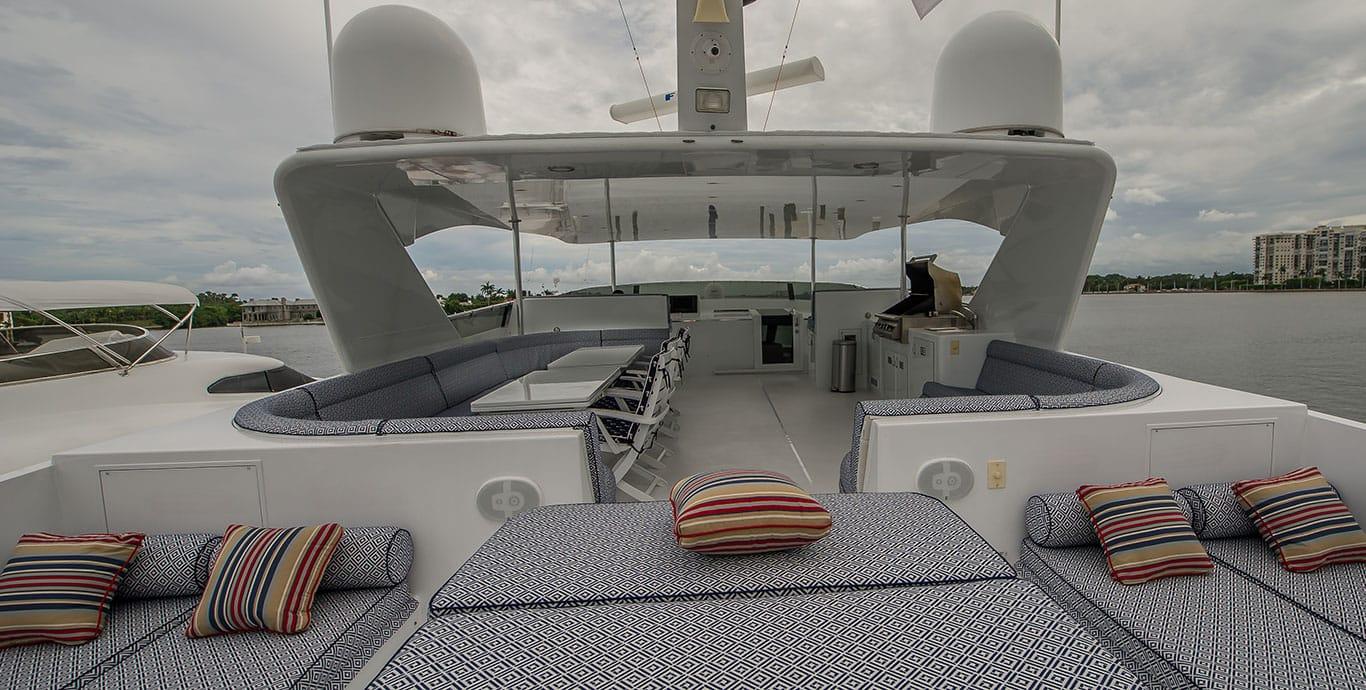 Aboard MEMORY MAKER a 110ft (33.53m) luxury motor yacht , built by HATTERAS in 1997