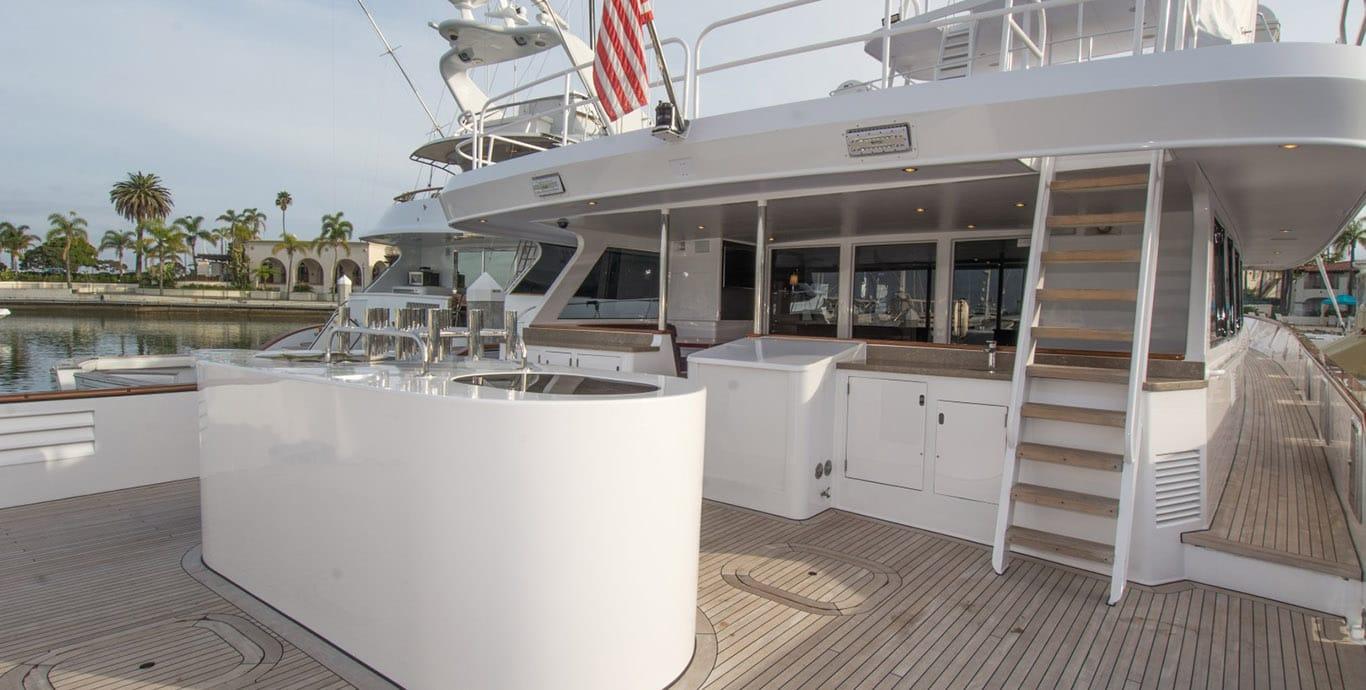 Aboard EL REY a 112ft (34.14m) luxury motor yacht , built by DEEP SEA MARINE in 1987