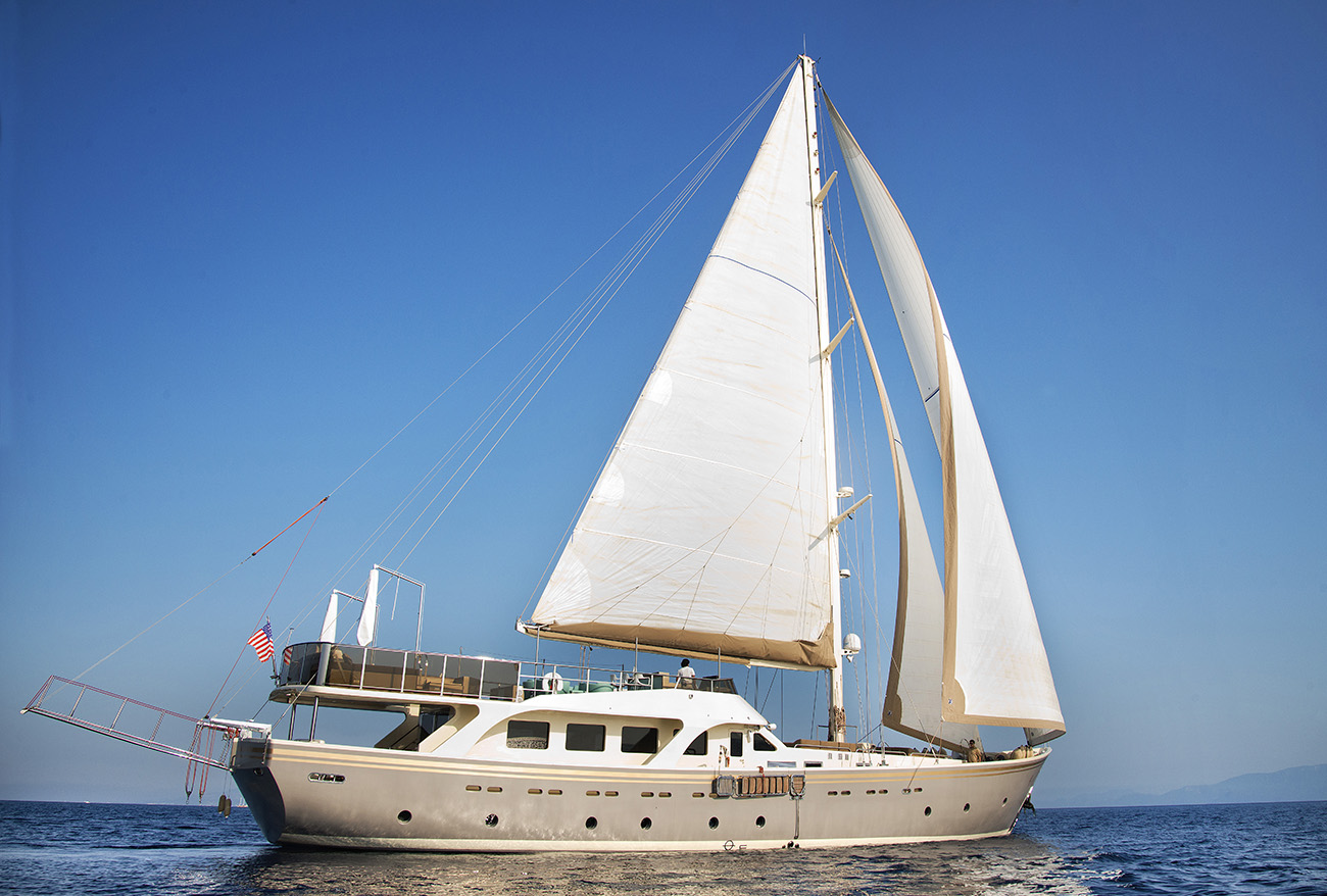 Aboard MERMAID a 110ft (33.7m) luxury sailing yacht for Sale available with Fraser Yachts, built by CAVUSOGLU SHIPYARD in 2009