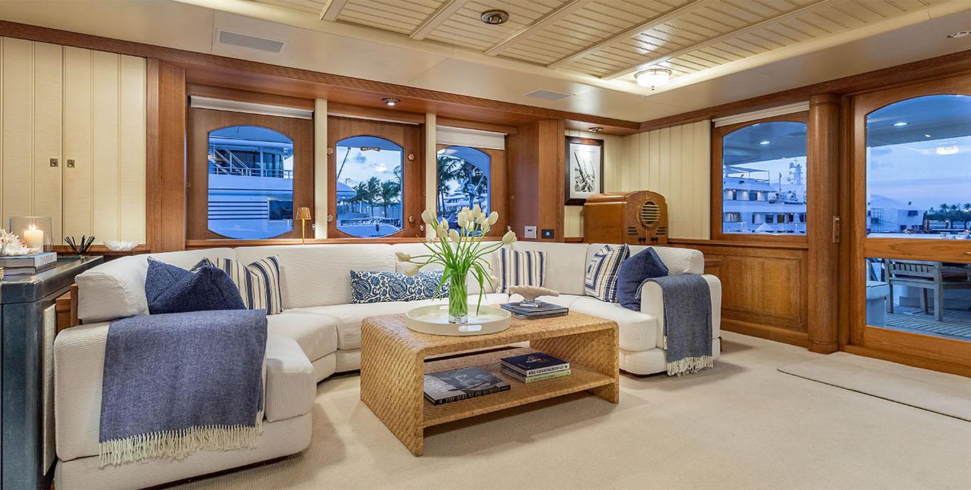 Aboard GLACIAL BEAR a 129ft (39.6m) luxury motor yacht , built by BROOKE MARINE in 1993