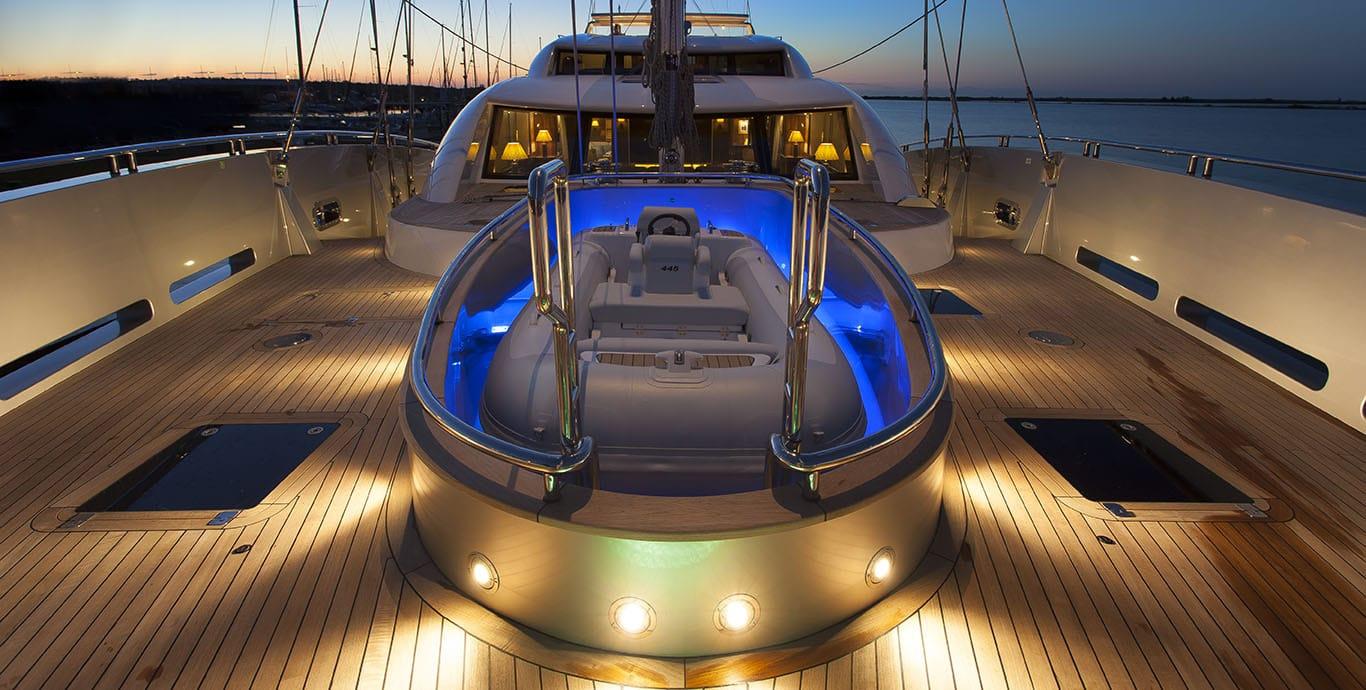 Aboard LUNAR a ft (35.5m) luxury sailing yacht , built by CONRAD SHIPYARD in 2013