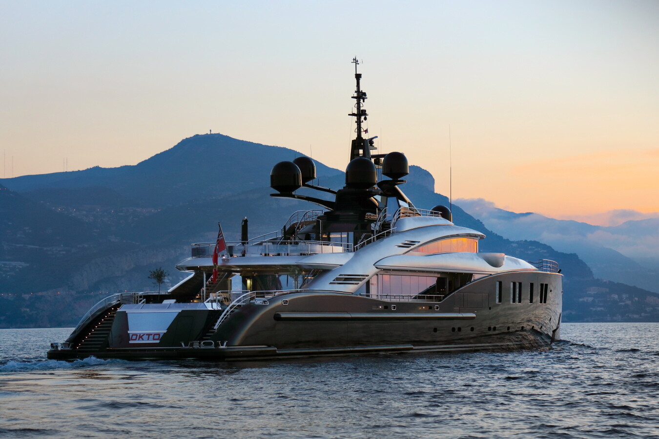 Aboard OKTO a 217ft (66.4m) luxury motor yacht , built by ISA in 2014