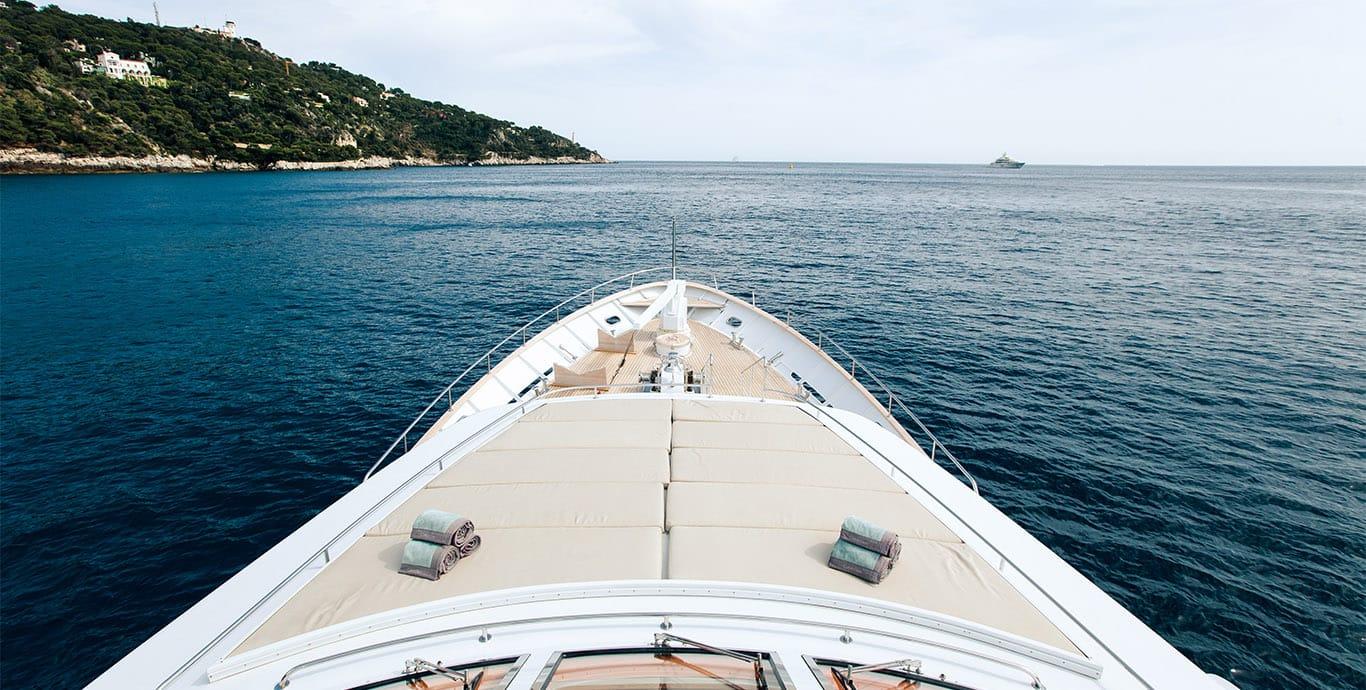 Aboard BACHATA QUEEN a 113ft (34.7m) luxury motor yacht , built by CODECASA in 1992