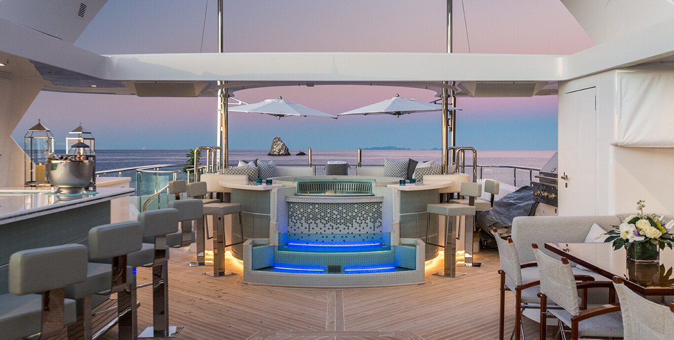Aboard KING BABY a 144ft (43.89m) luxury motor yacht , built by IAG in 2016