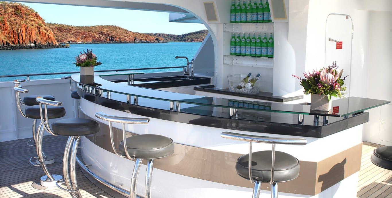 Aboard MONSY a 137ft (41.85m) luxury motor yacht , built by CUSTOM BUILT in 1964