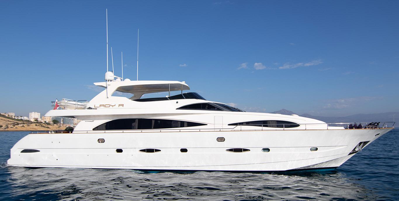 Aboard LADY R a 95ft (28.95m) luxury motor yacht , built by ASTONDOA in 2003